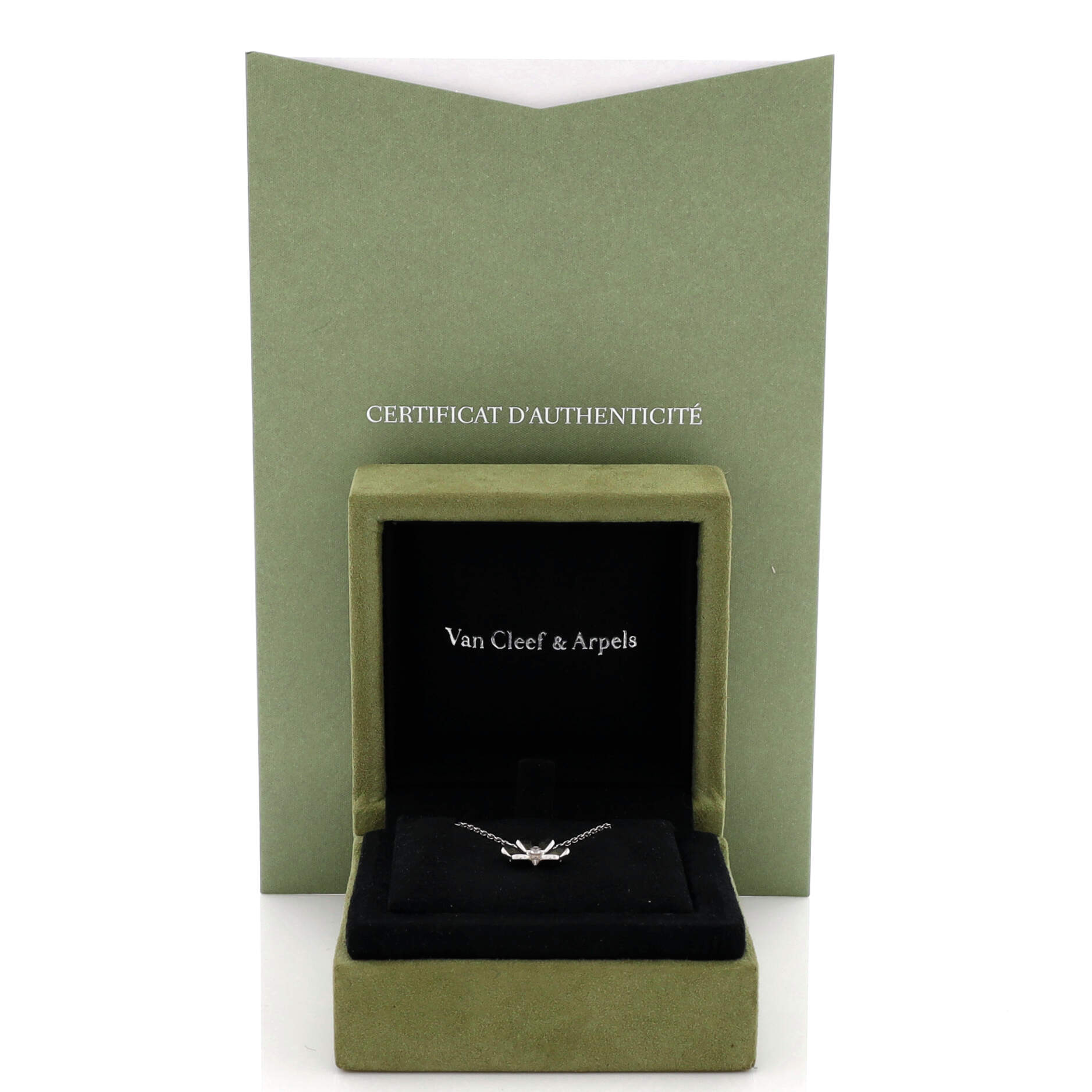 Frivole Pendant Necklace 18K White Gold and Diamond Mini