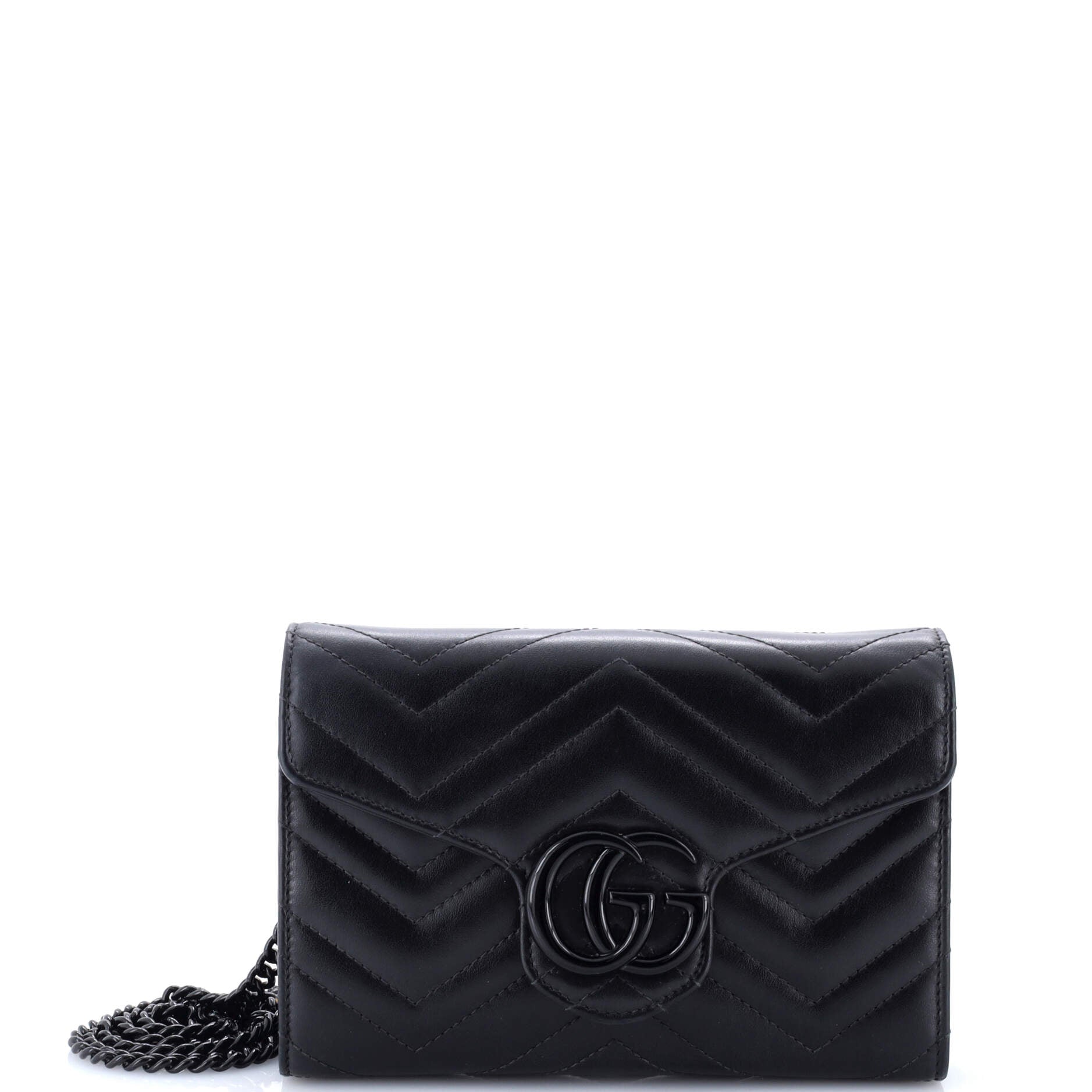 GG Marmont Chain Wallet Matelasse Leather Mini