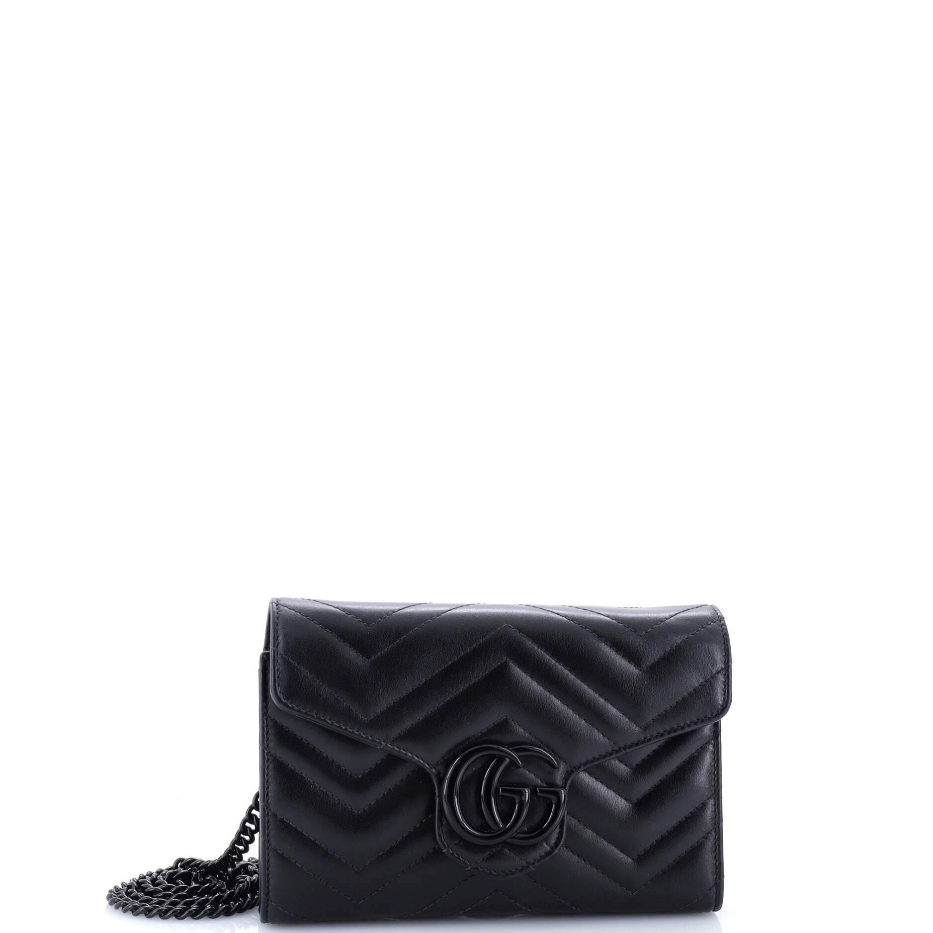 GG Marmont Chain Wallet Matelasse Leather Mini