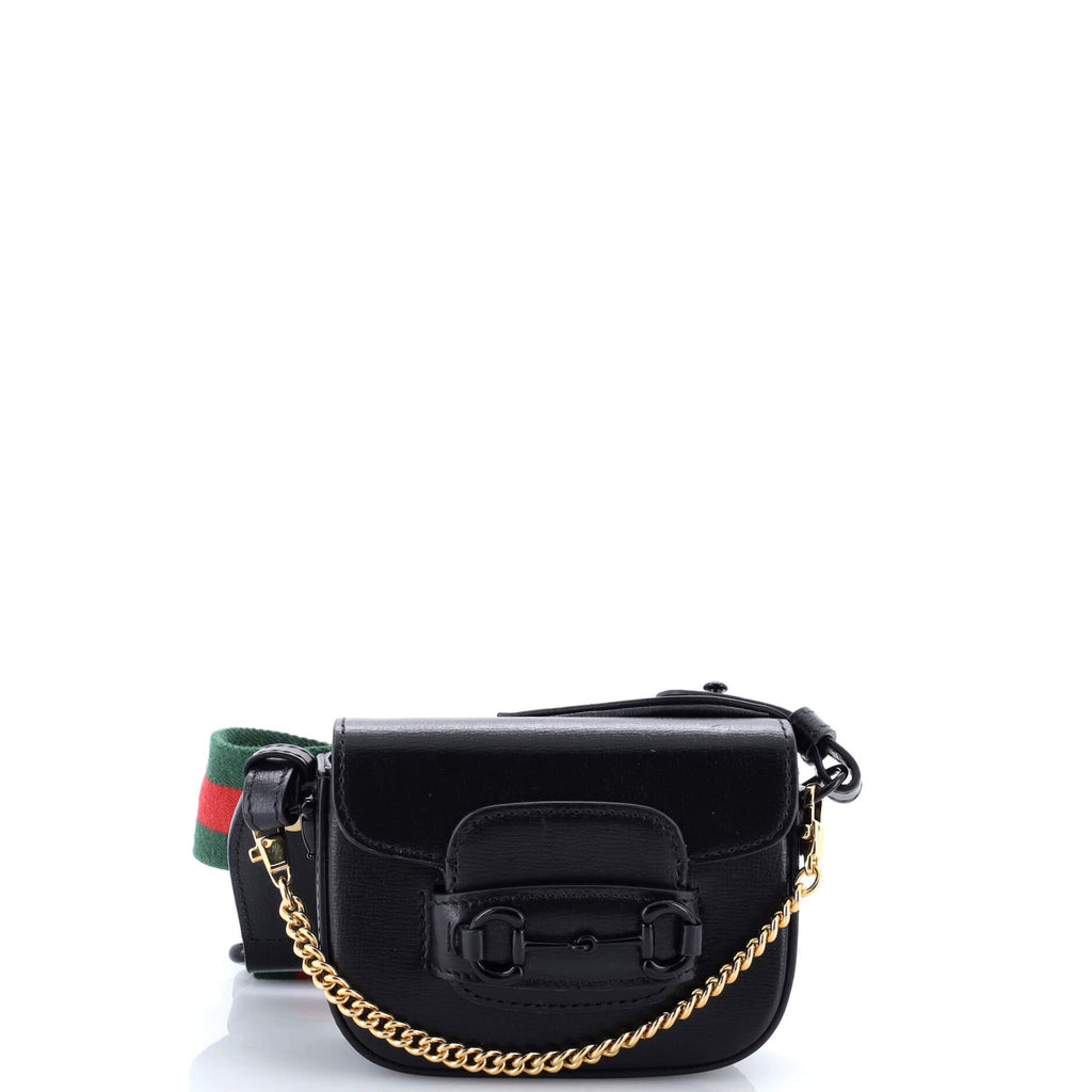 Horsebit 1955 Flap Wallet with Strap Leather