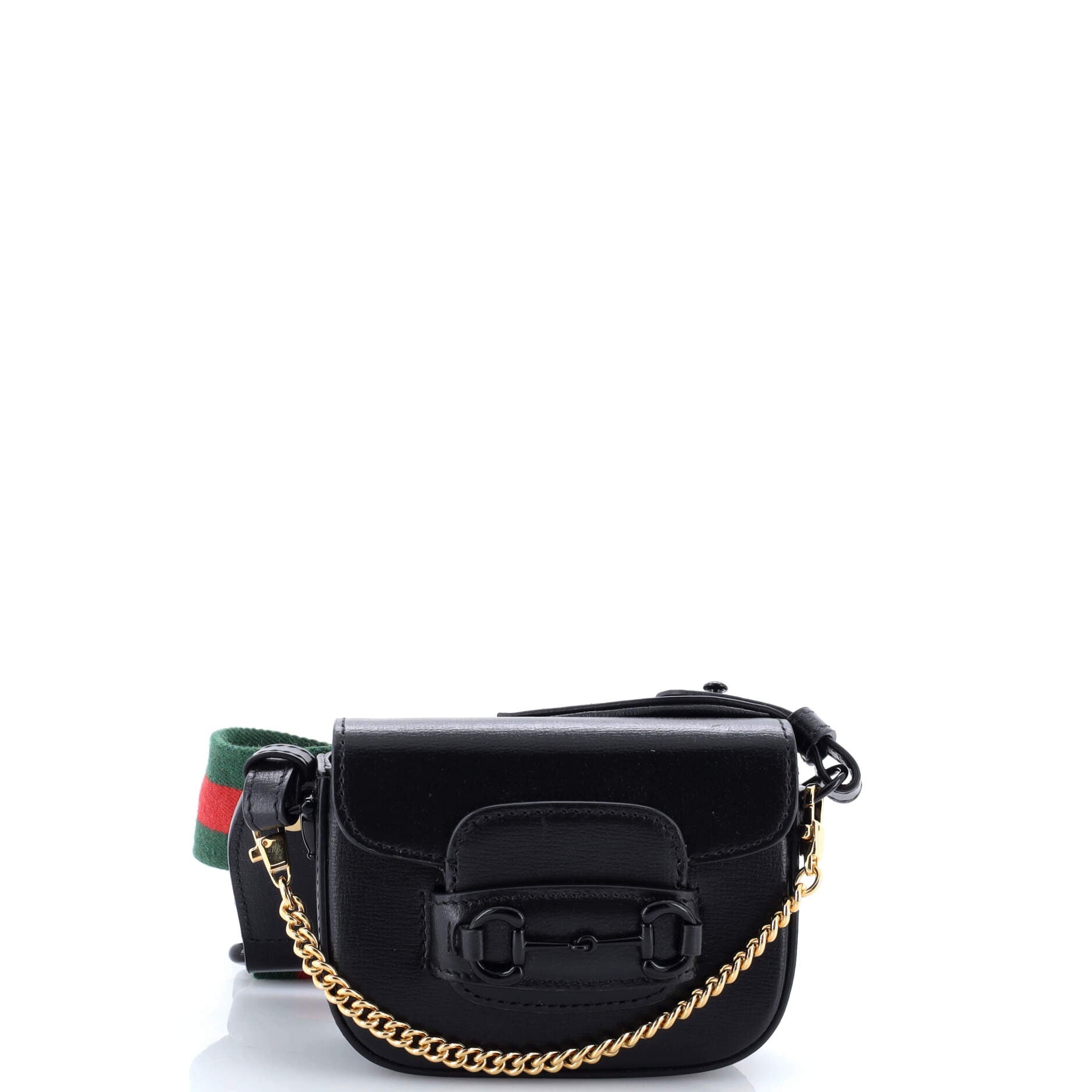 Horsebit 1955 Flap Wallet with Strap Leather