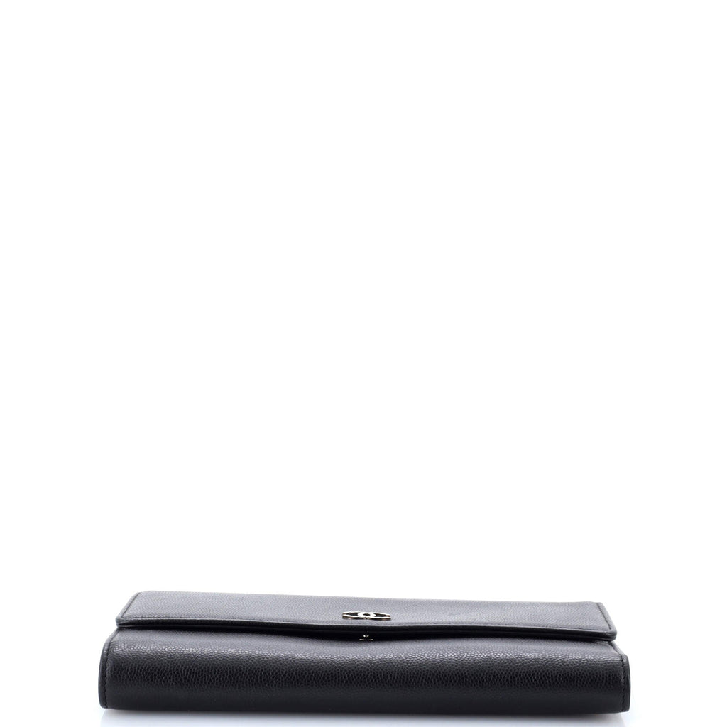 Trifold Wallet Caviar Long
