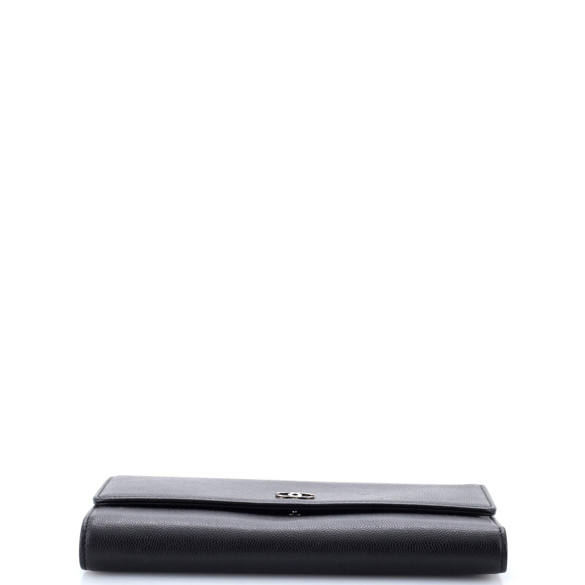Trifold Wallet Caviar Long
