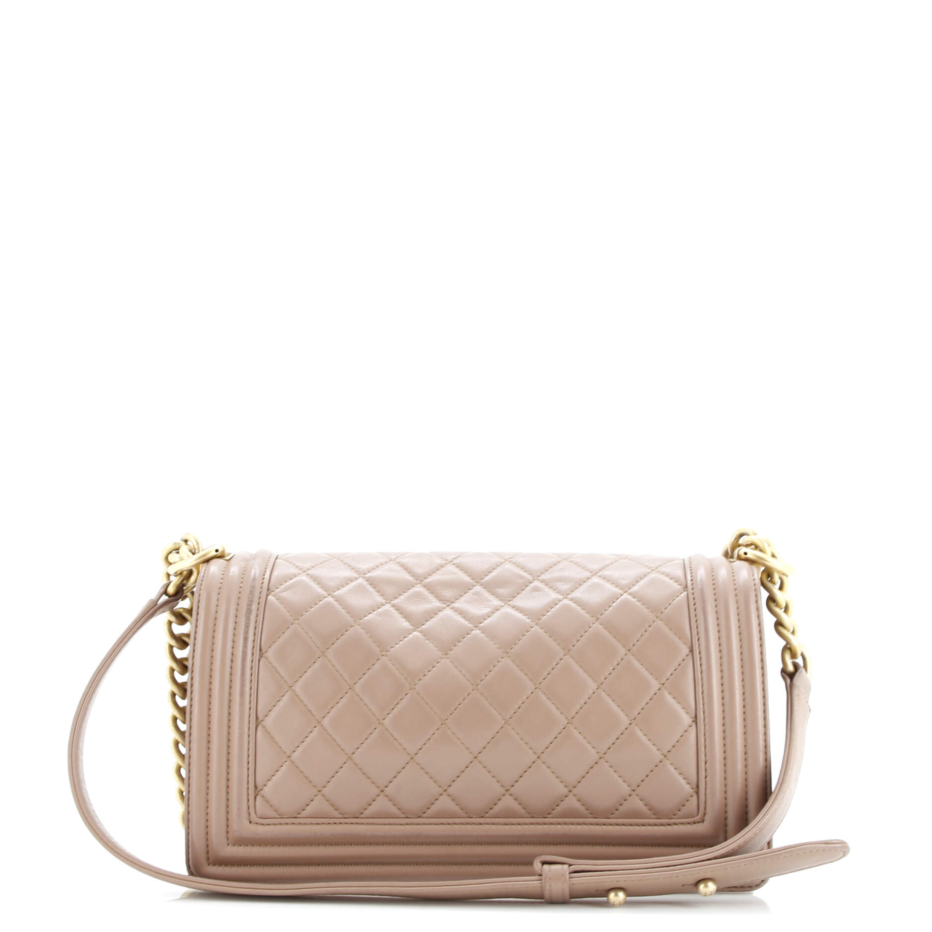 Boy Flap Bag Quilted Lambskin Old Medium