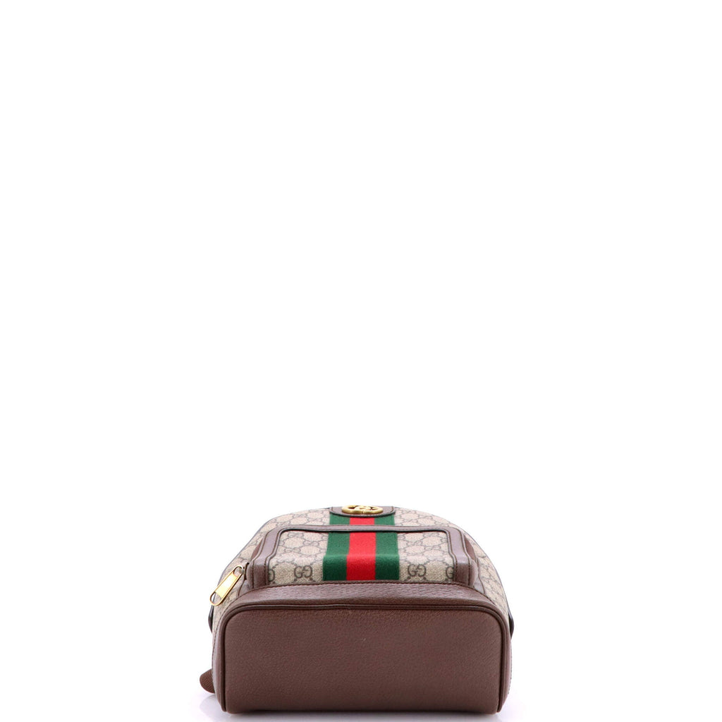 Ophidia Backpack GG Coated Canvas and Leather Small