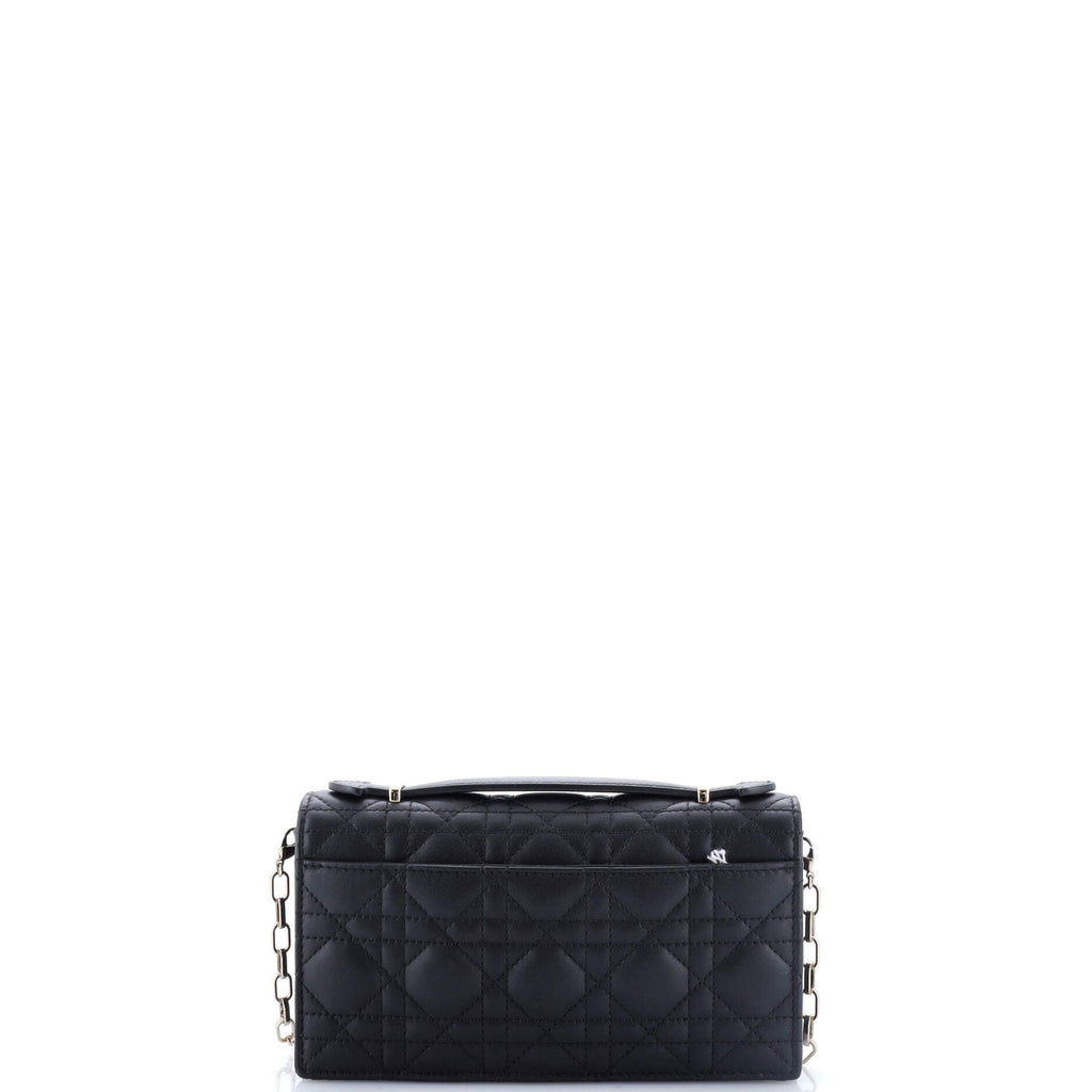 My Dior Top Handle Flap Bag Cannage Quilt Lambskin Mini