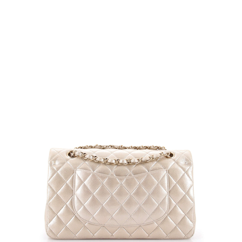 Classic Double Flap Bag Quilted Iridescent Calfskin Medium
