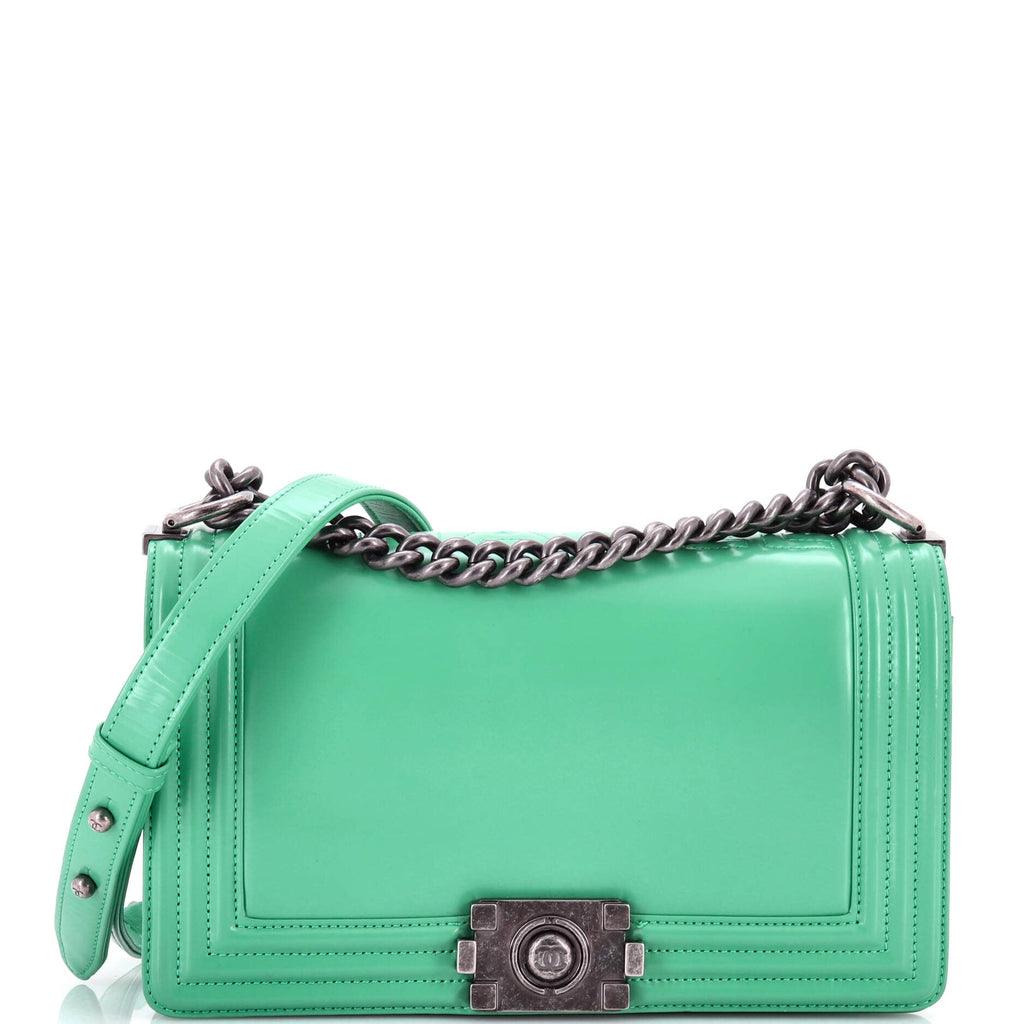 Reverso Boy Flap Bag Glazed Calfskin New Medium