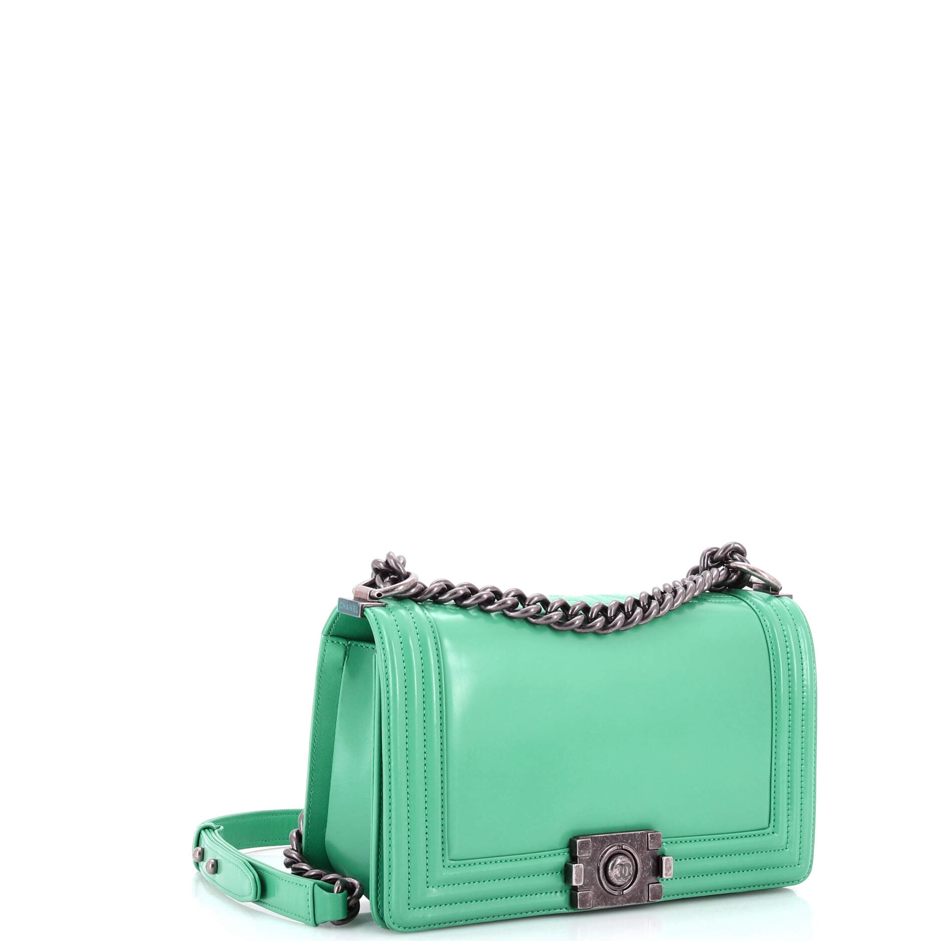 Reverso Boy Flap Bag Glazed Calfskin New Medium