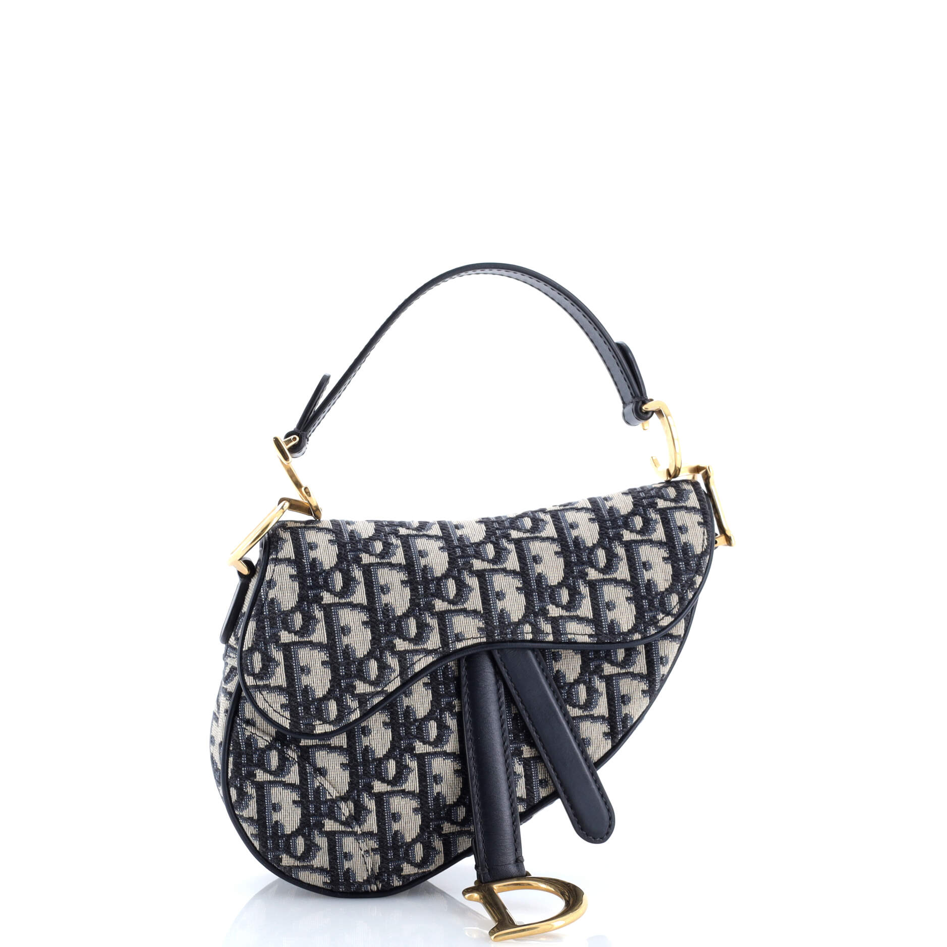 Saddle Handbag Oblique Canvas Mini