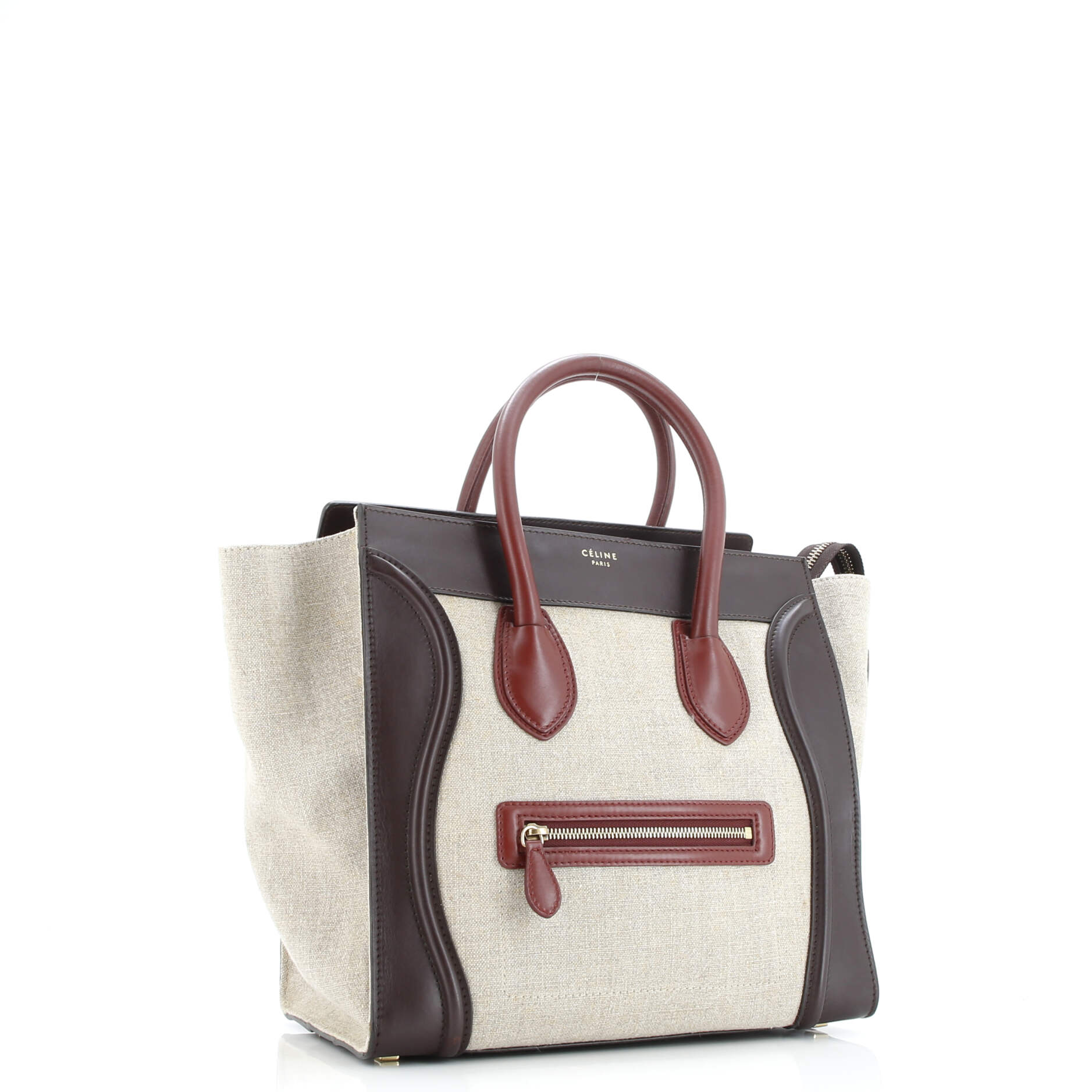 Luggage Bag Canvas and Leather Mini