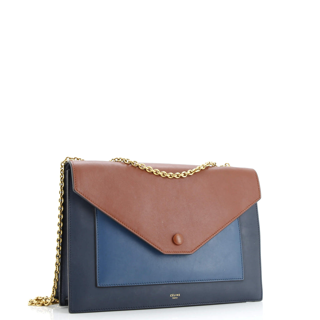 Pocket Envelope Shoulder Bag Leather Medium