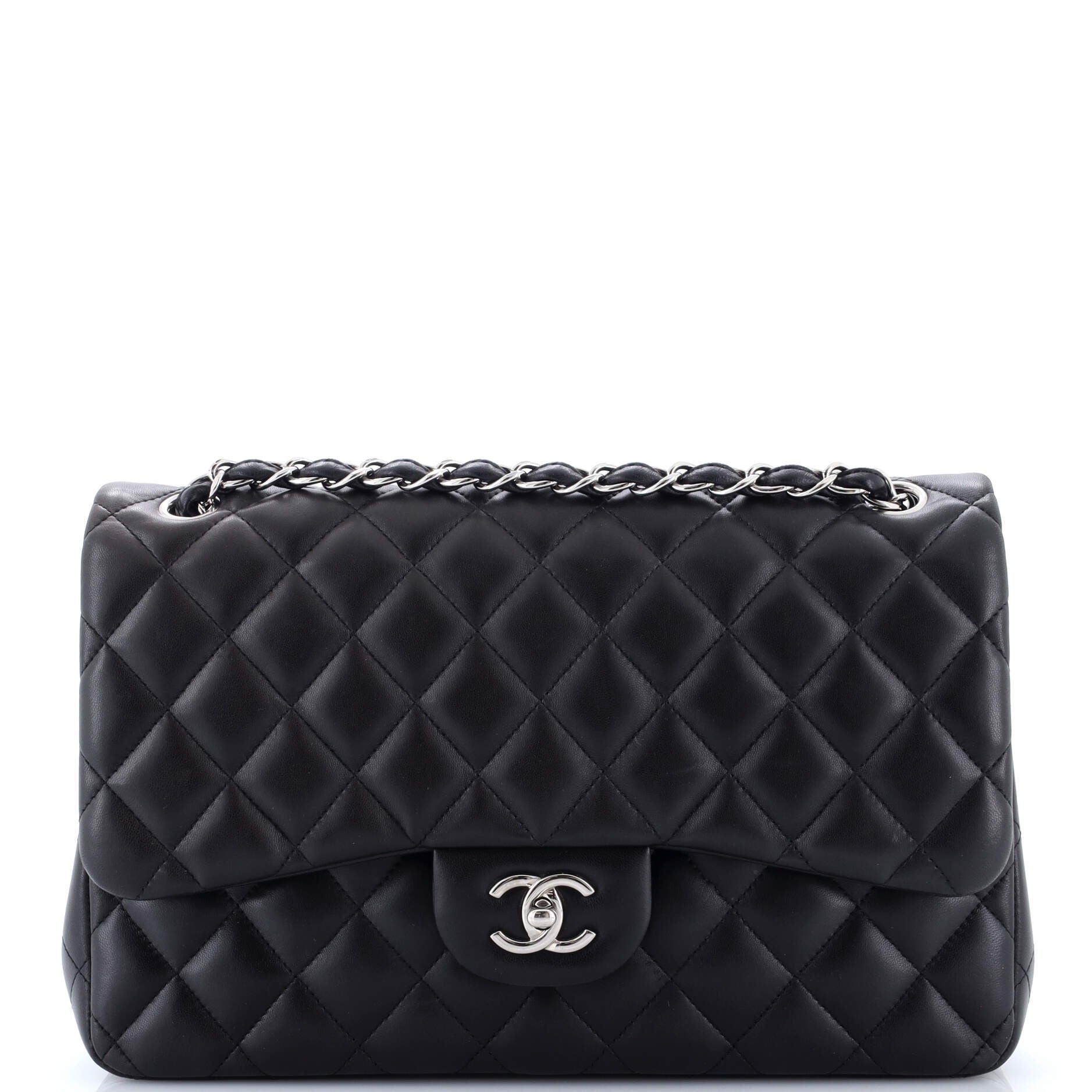 Classic Double Flap Bag Quilted Lambskin Jumbo