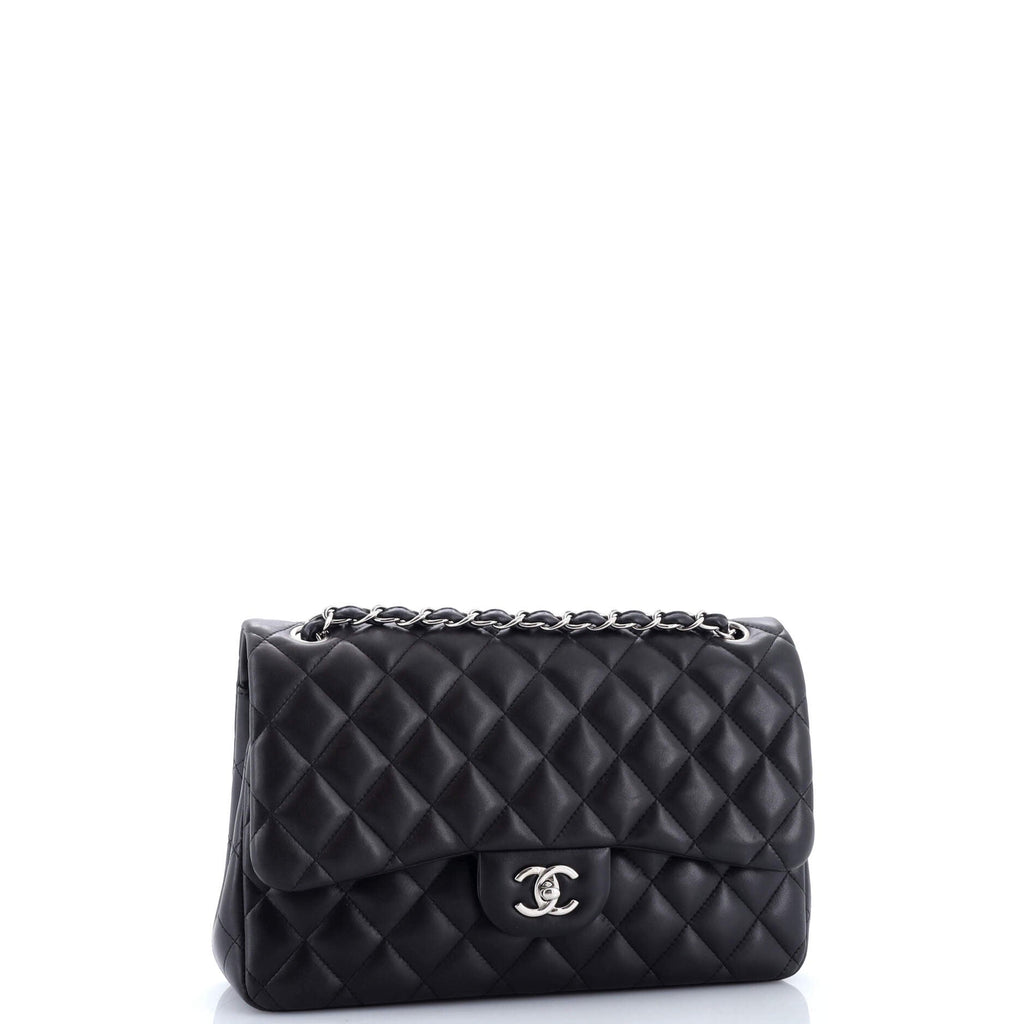 Classic Double Flap Bag Quilted Lambskin Jumbo