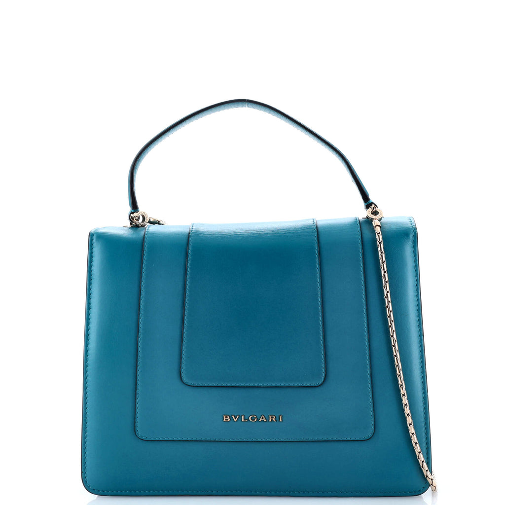 Serpenti Forever Top Handle Bag Leather Medium