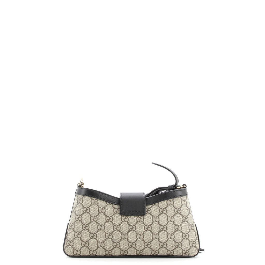 Padlock Chain Shoulder Bag GG Coated Canvas and Leather Small