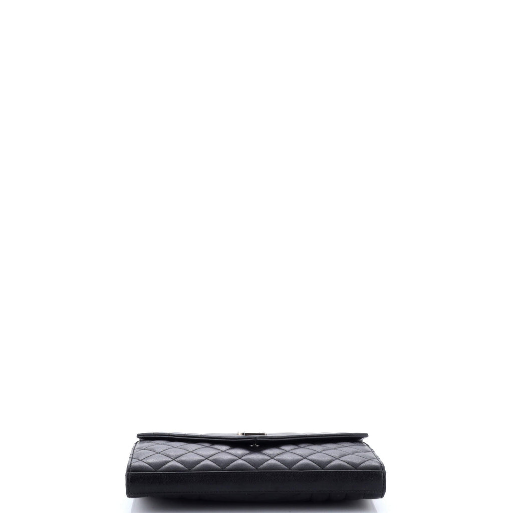 Classic Monogram Chain Wallet Mixed Matelasse Leather Medium