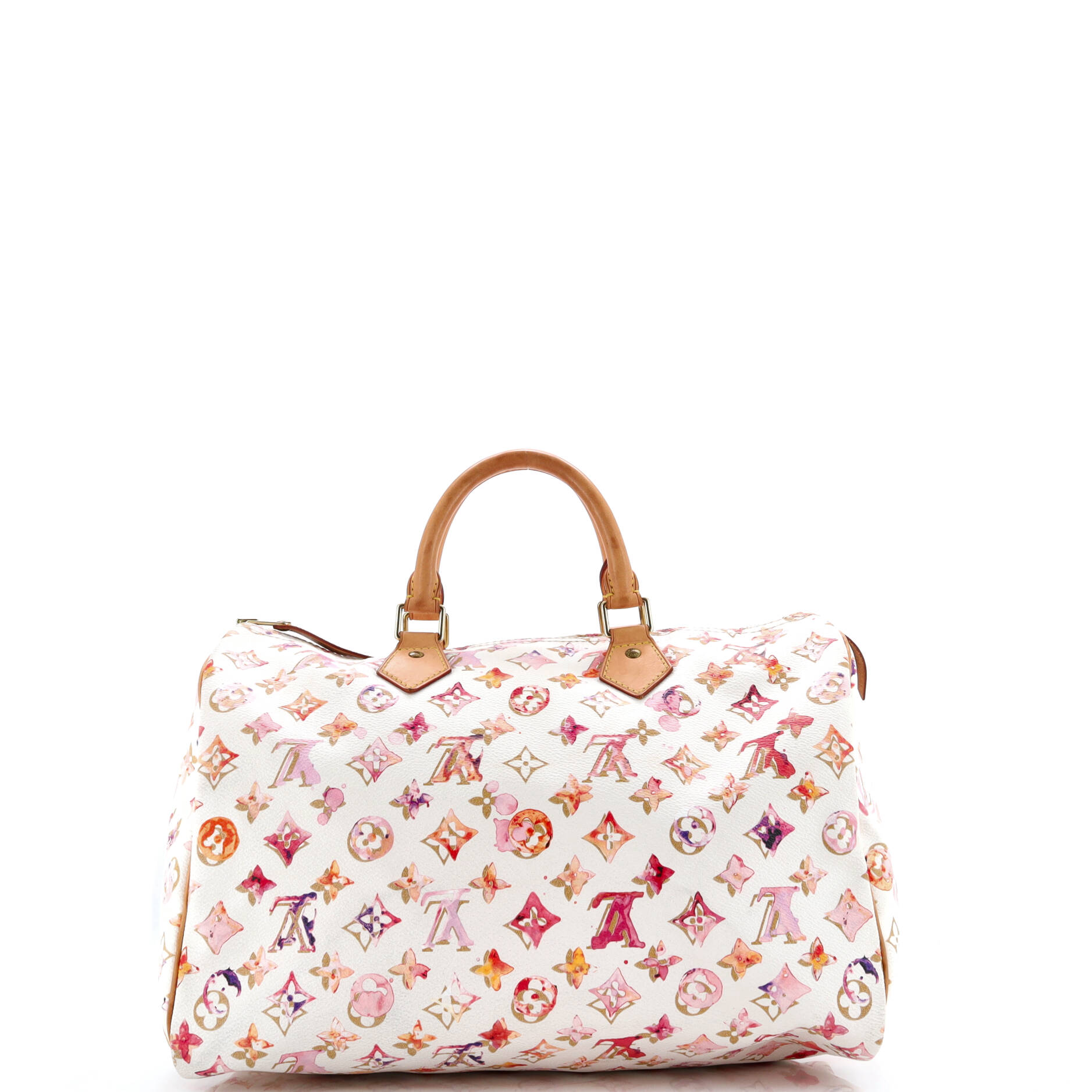 Speedy Handbag Monogram Watercolor Aquarelle 35