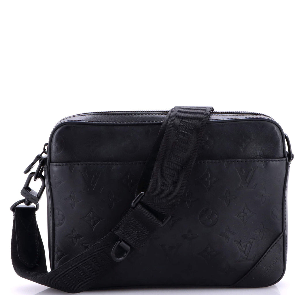 Duo Messenger Bag Monogram Shadow Leather