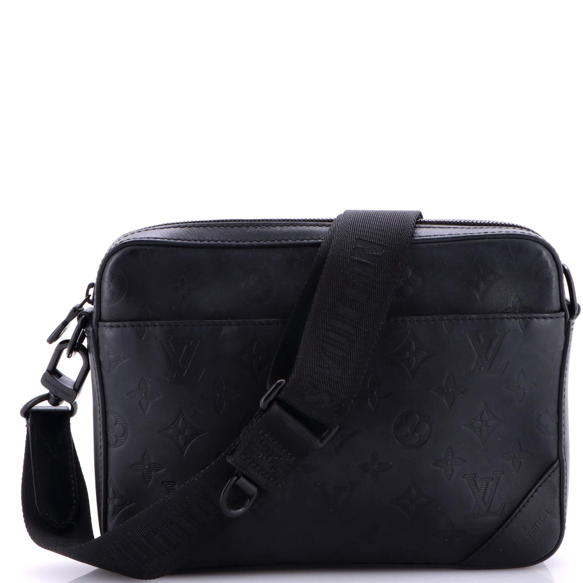 Duo Messenger Bag Monogram Shadow Leather