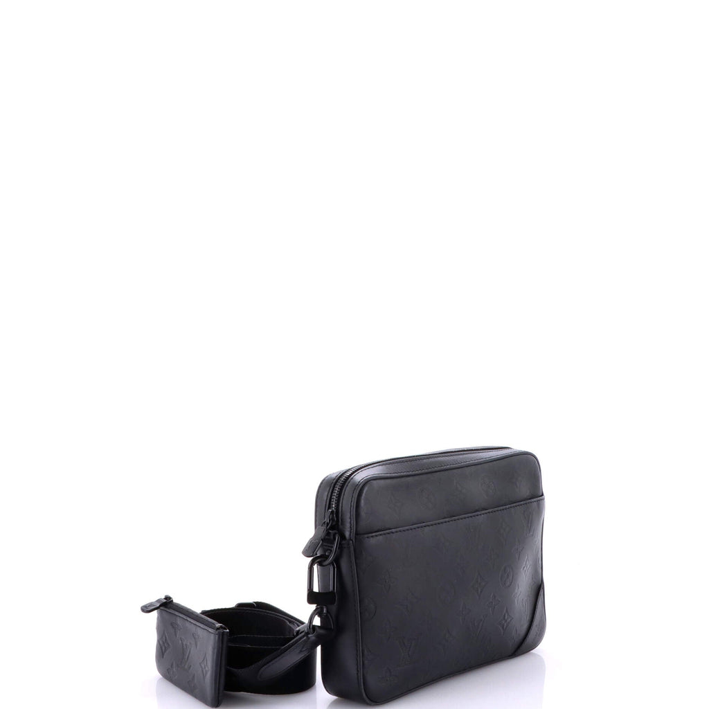 Duo Messenger Bag Monogram Shadow Leather