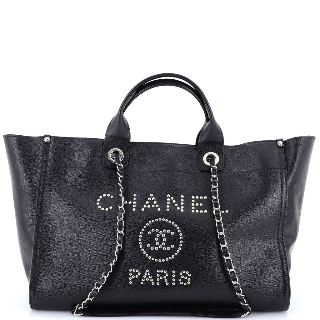 Deauville Tote Studded Caviar Medium
