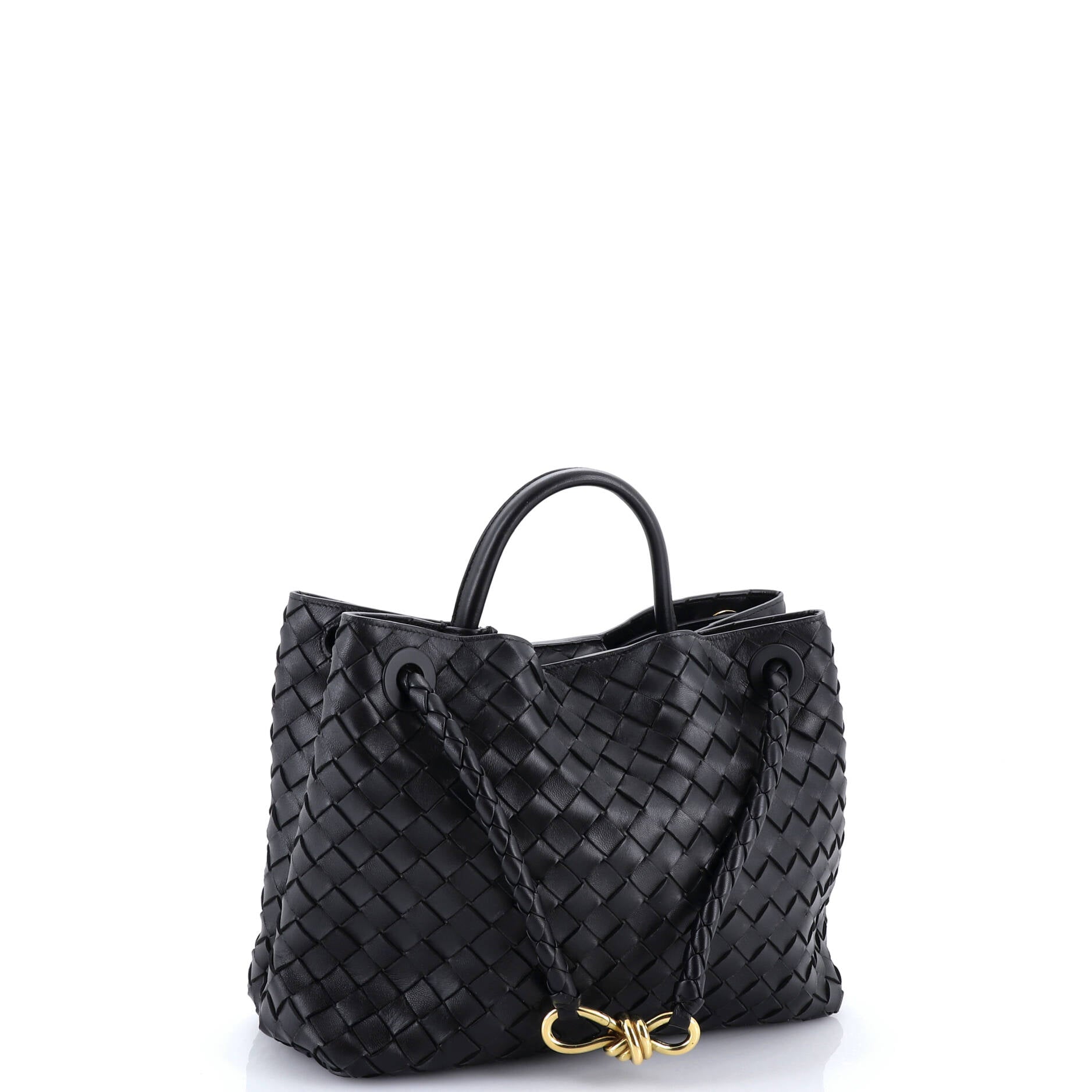 Andiamo Top Handle Bag Intrecciato Nappa Medium