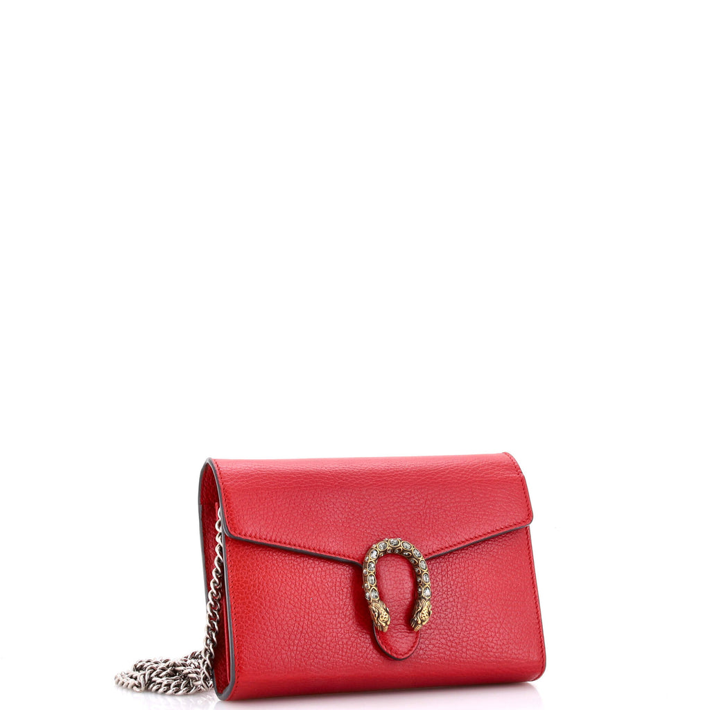 Dionysus Chain Wallet Leather with Embellished Detail Small