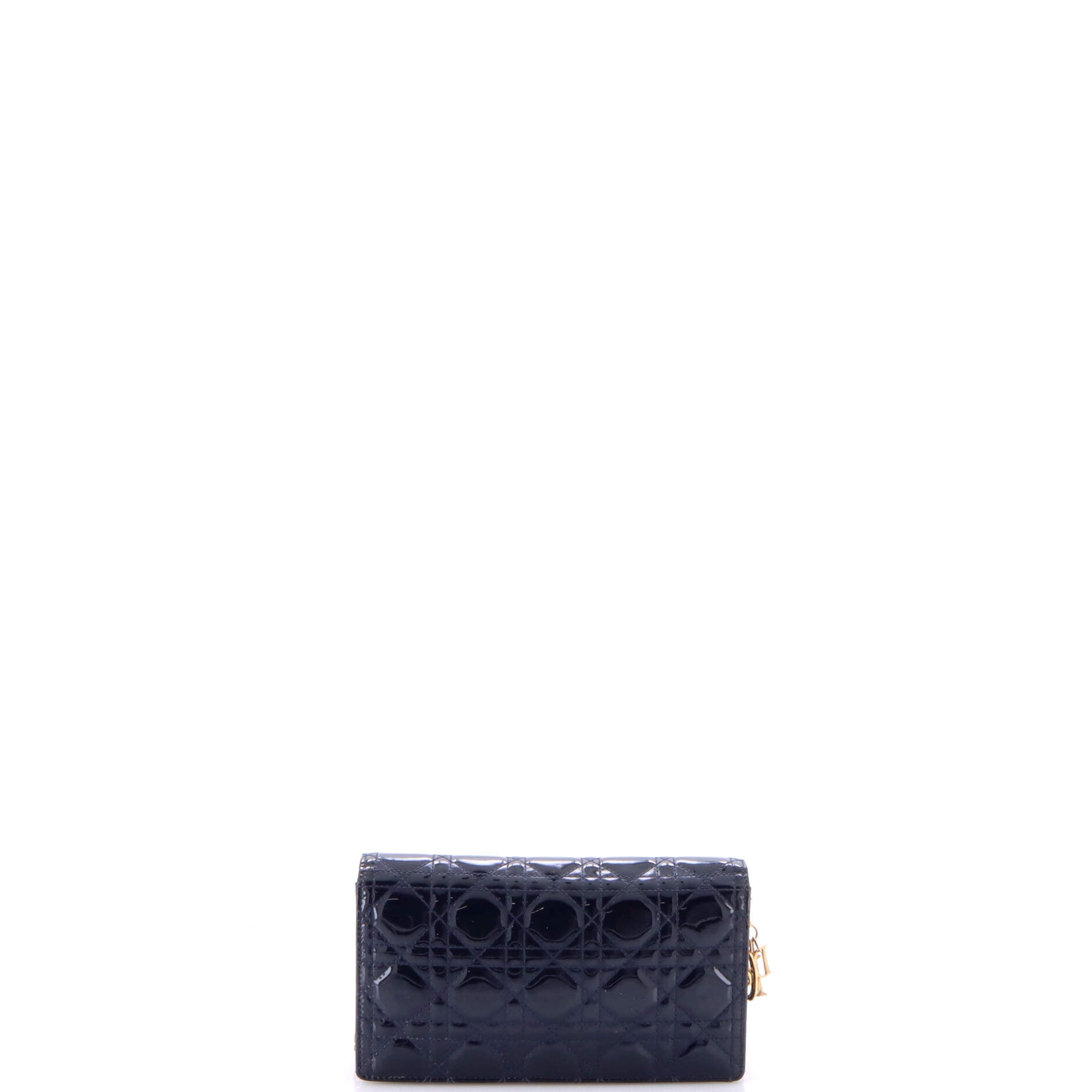Lady Dior Clutch on Chain Cannage Quilt Patent