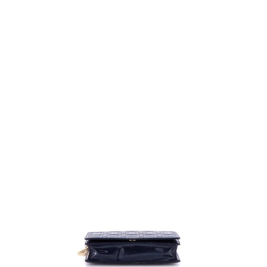 Lady Dior Clutch on Chain Cannage Quilt Patent