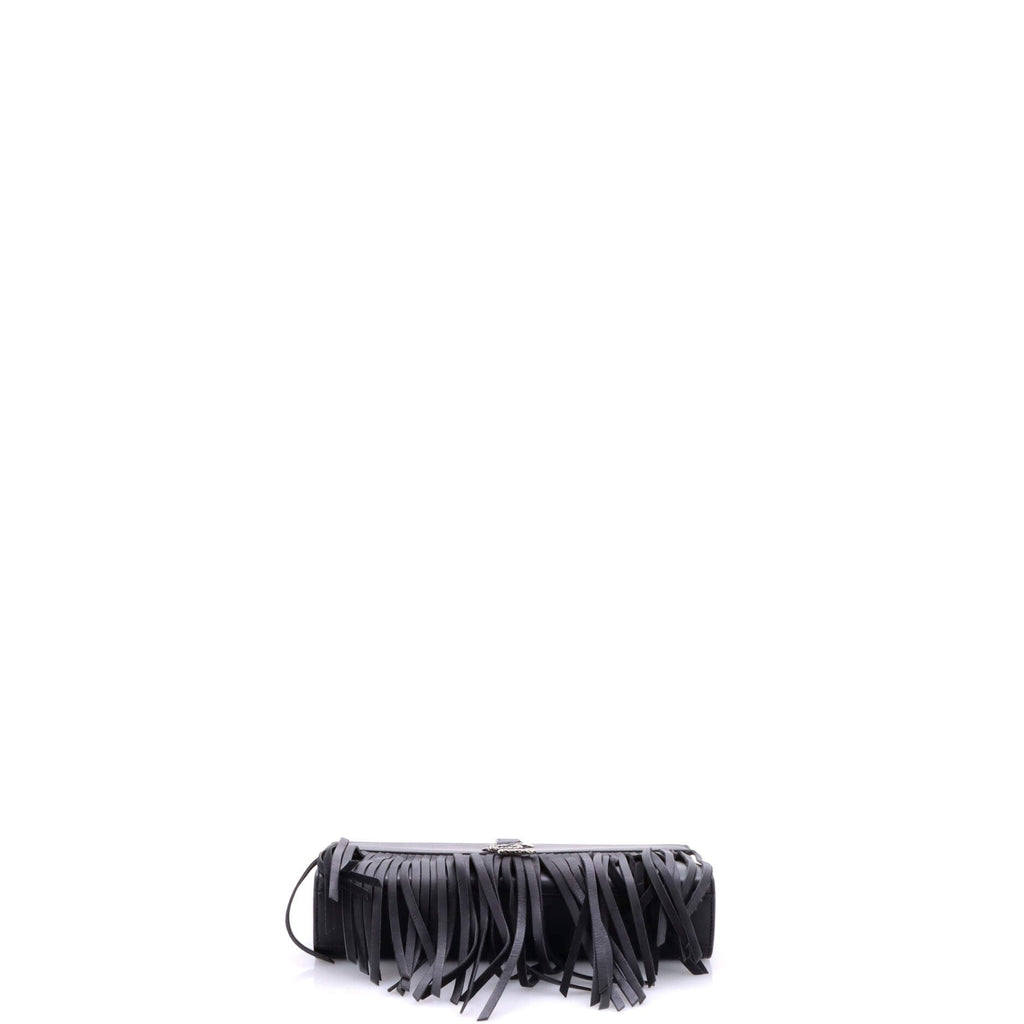 Classic Monogram Fringe Crossbody Bag Leather Medium