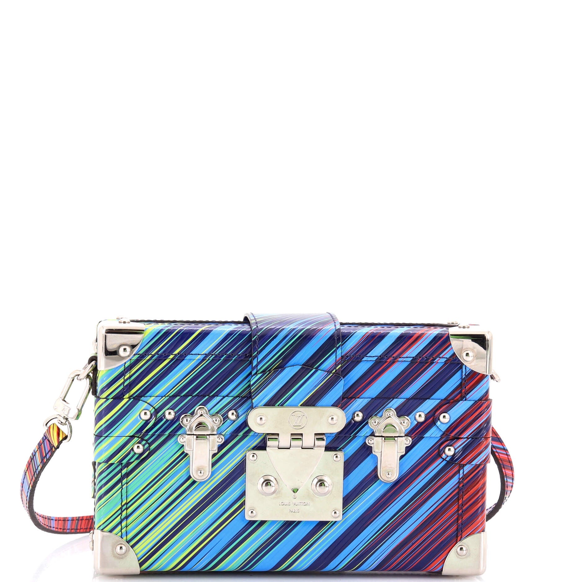 Petite Malle Handbag Limited Edition Printed Epi Leather