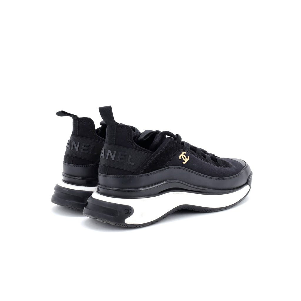 Women's CC Cap Toe Logo Sneakers Suede and Mixed Fibers