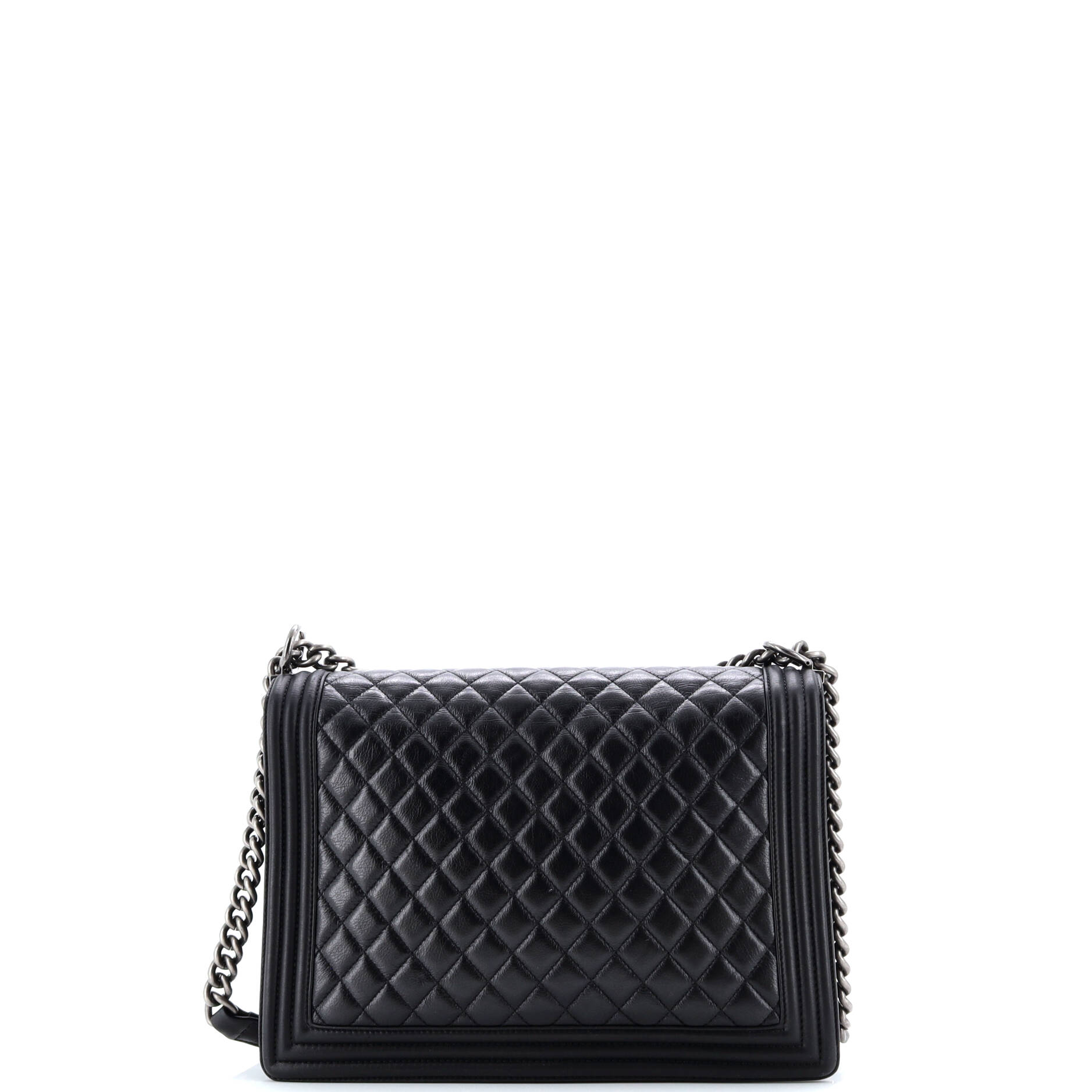 Boy Flap Bag Quilted Calfskin Large