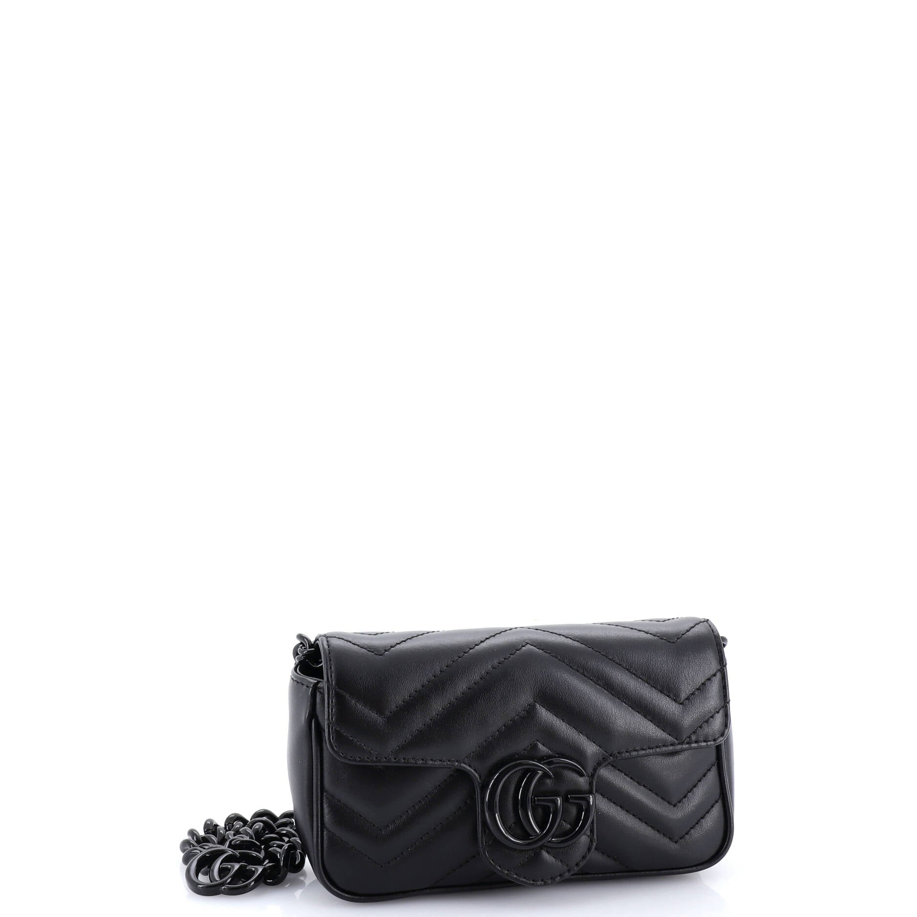 GG Marmont Flap Belt Bag Matelasse Leather