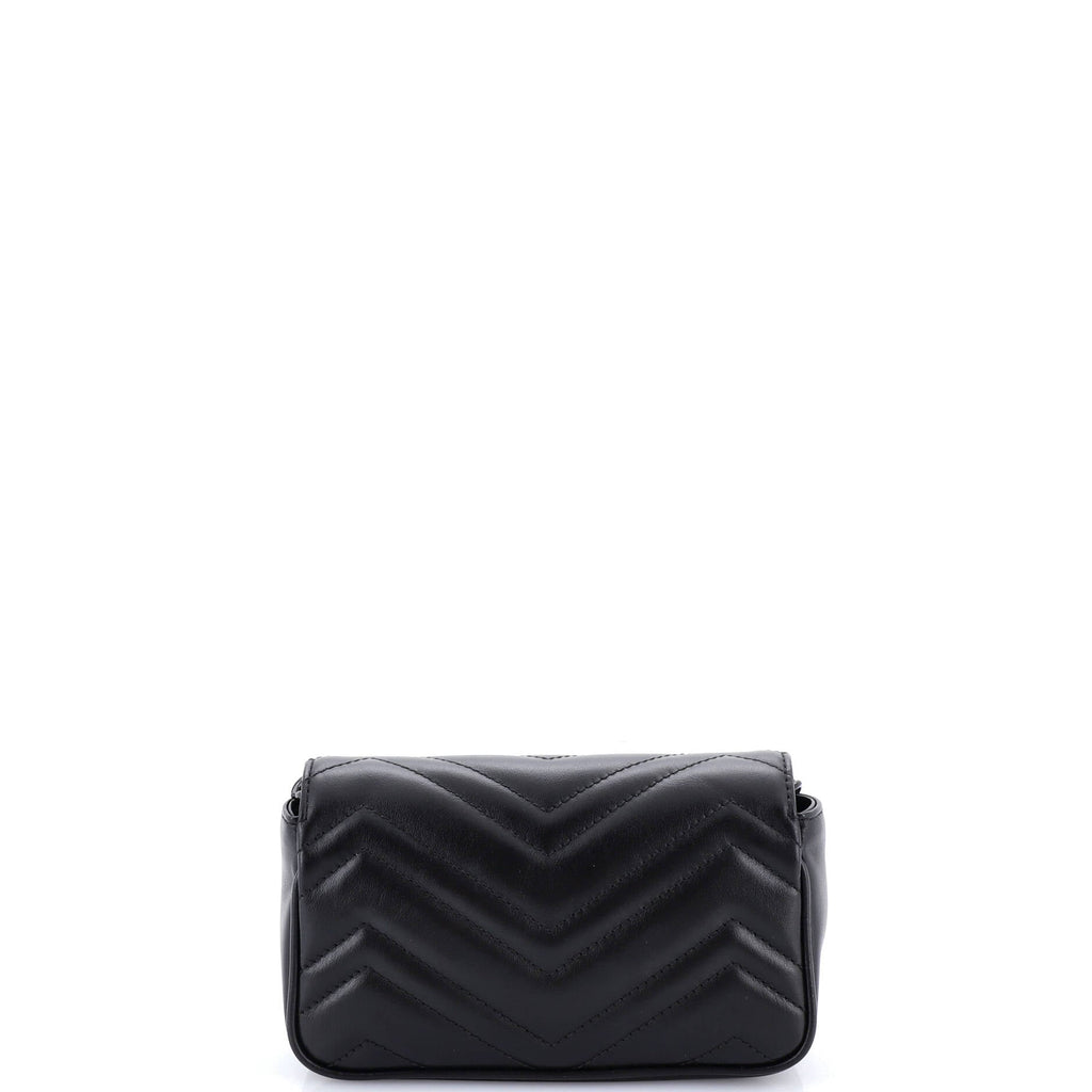 GG Marmont Flap Belt Bag Matelasse Leather