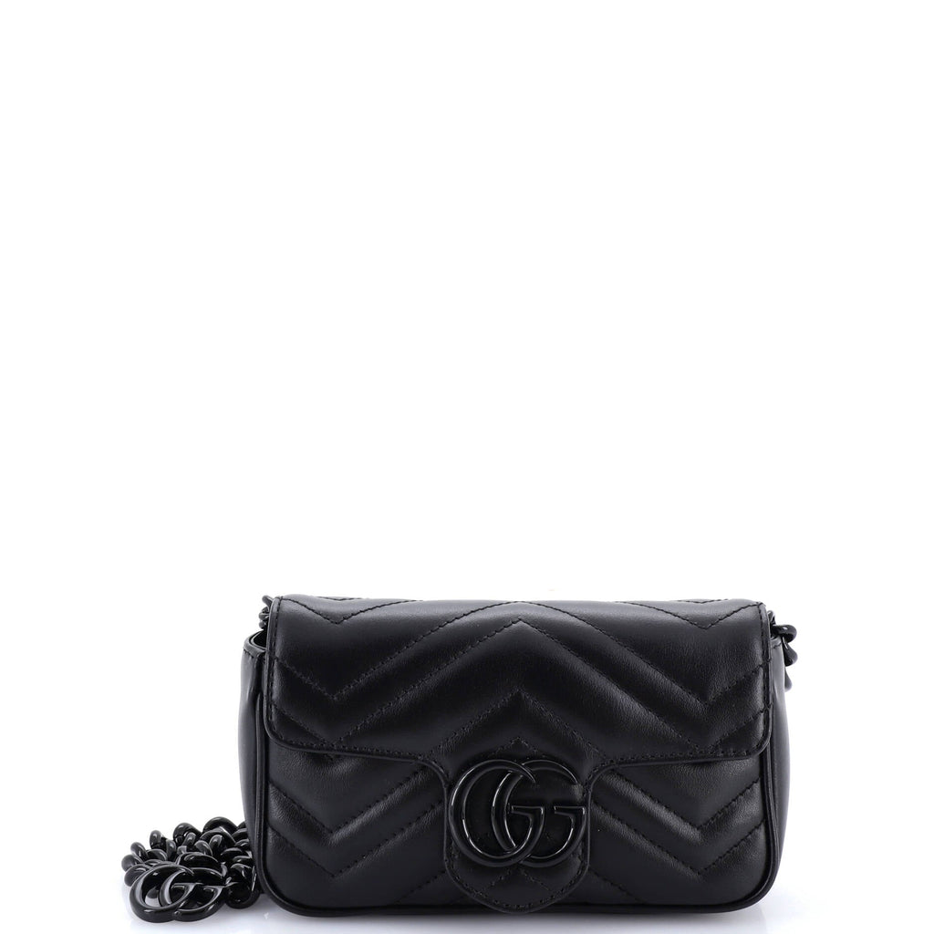 GG Marmont Flap Belt Bag Matelasse Leather