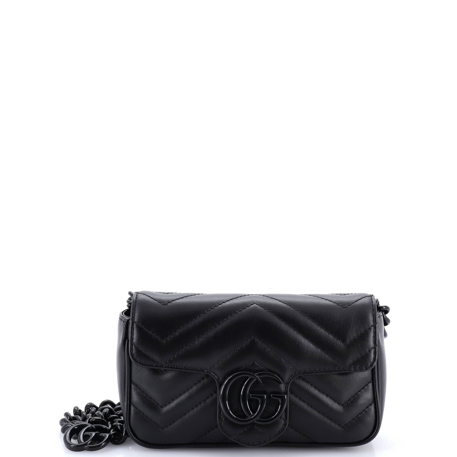 GG Marmont Flap Belt Bag Matelasse Leather