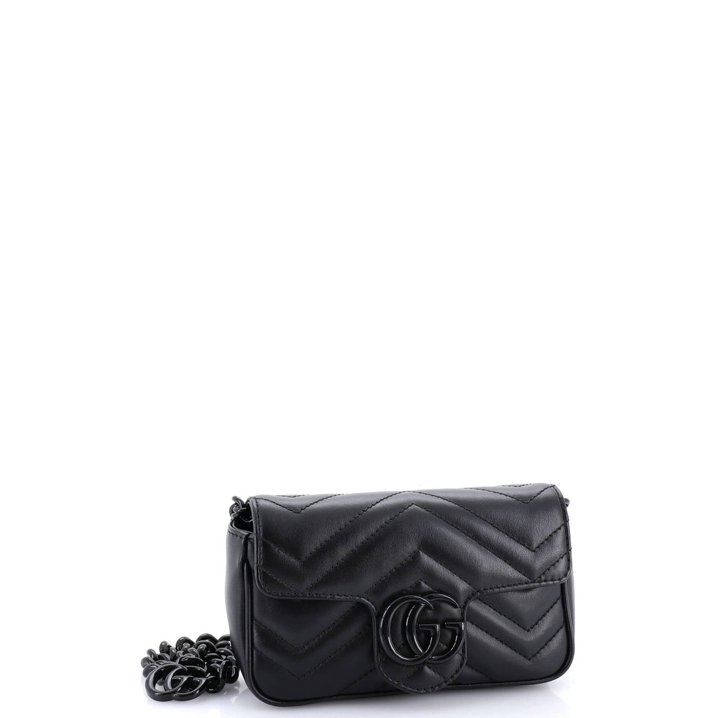 GG Marmont Flap Belt Bag Matelasse Leather