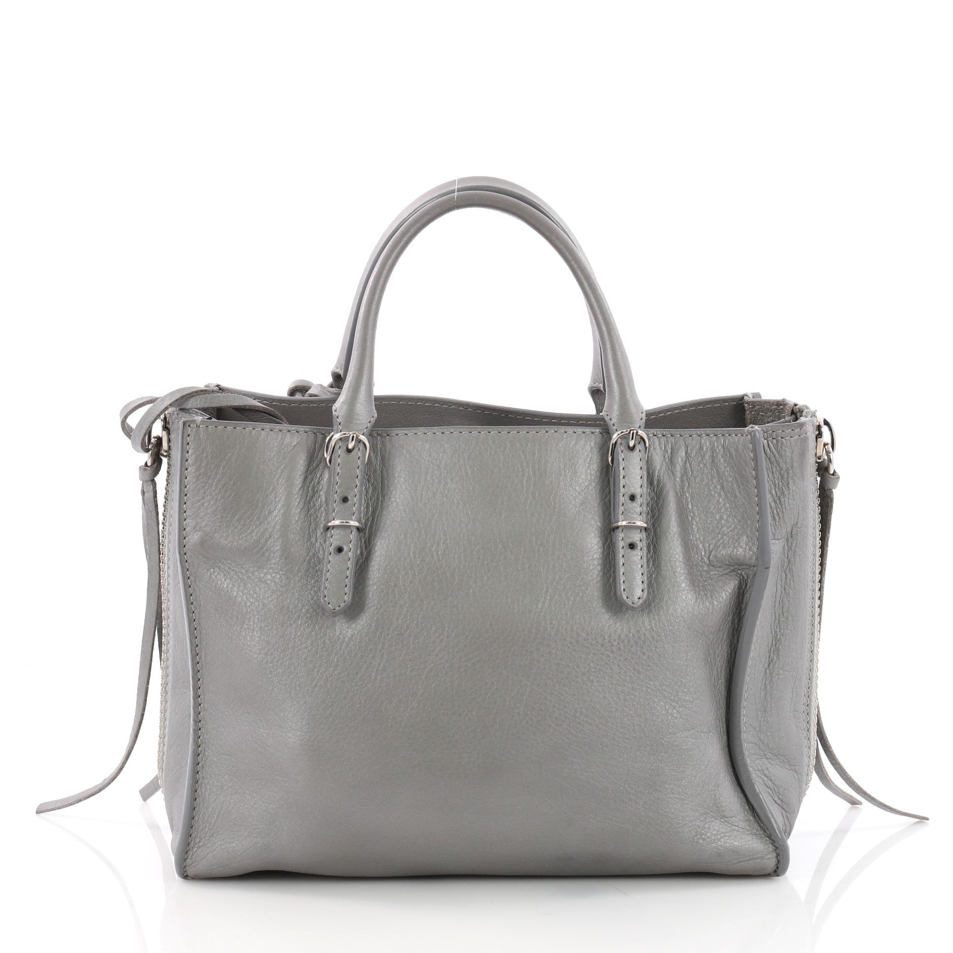 Papier A4 Zip Around Classic Studs Handbag Leather Mini