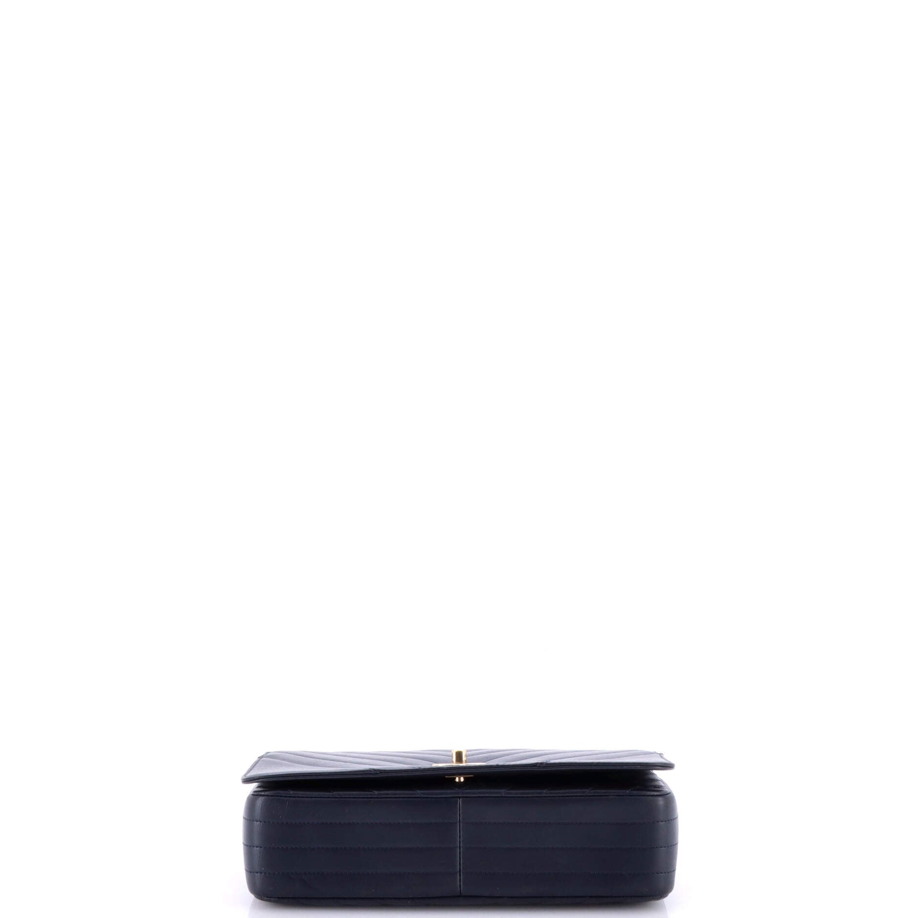 Statement Flap Bag Chevron Calfskin Medium