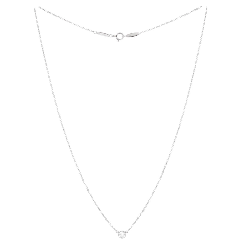 Elsa Peretti Diamonds By The Yard Pendant Necklace Platinum with Diamond 0.20-0.29CT
