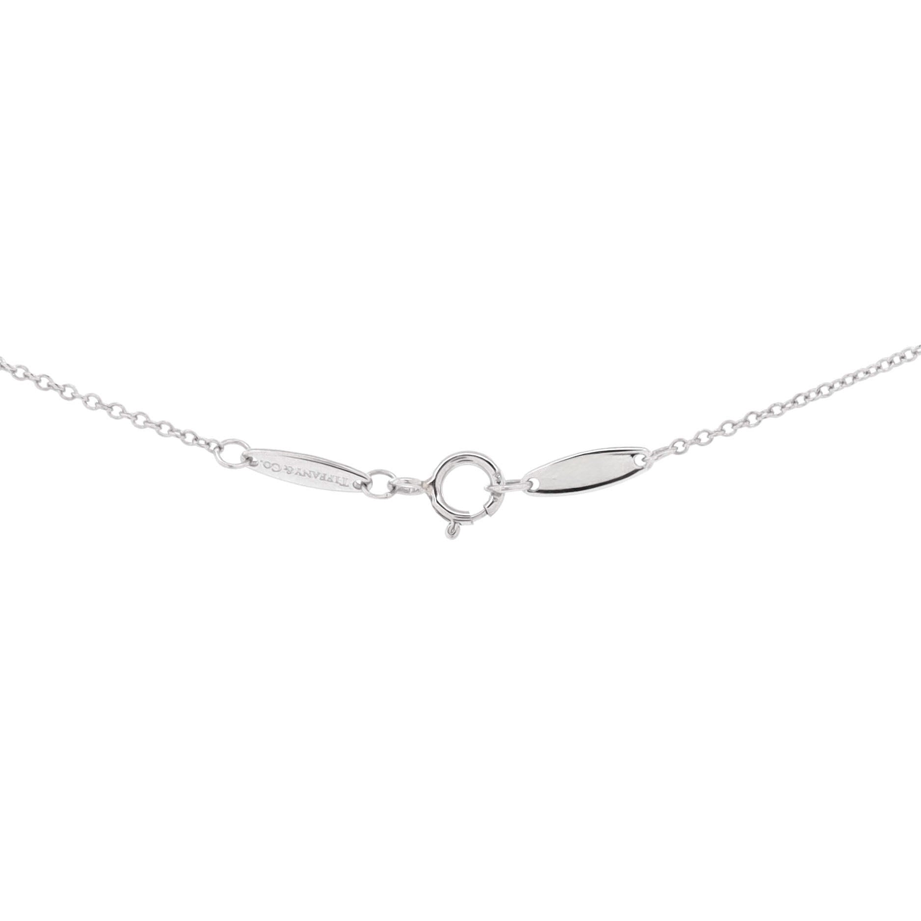Elsa Peretti Diamonds By The Yard Pendant Necklace Platinum with Diamond 0.20-0.29CT