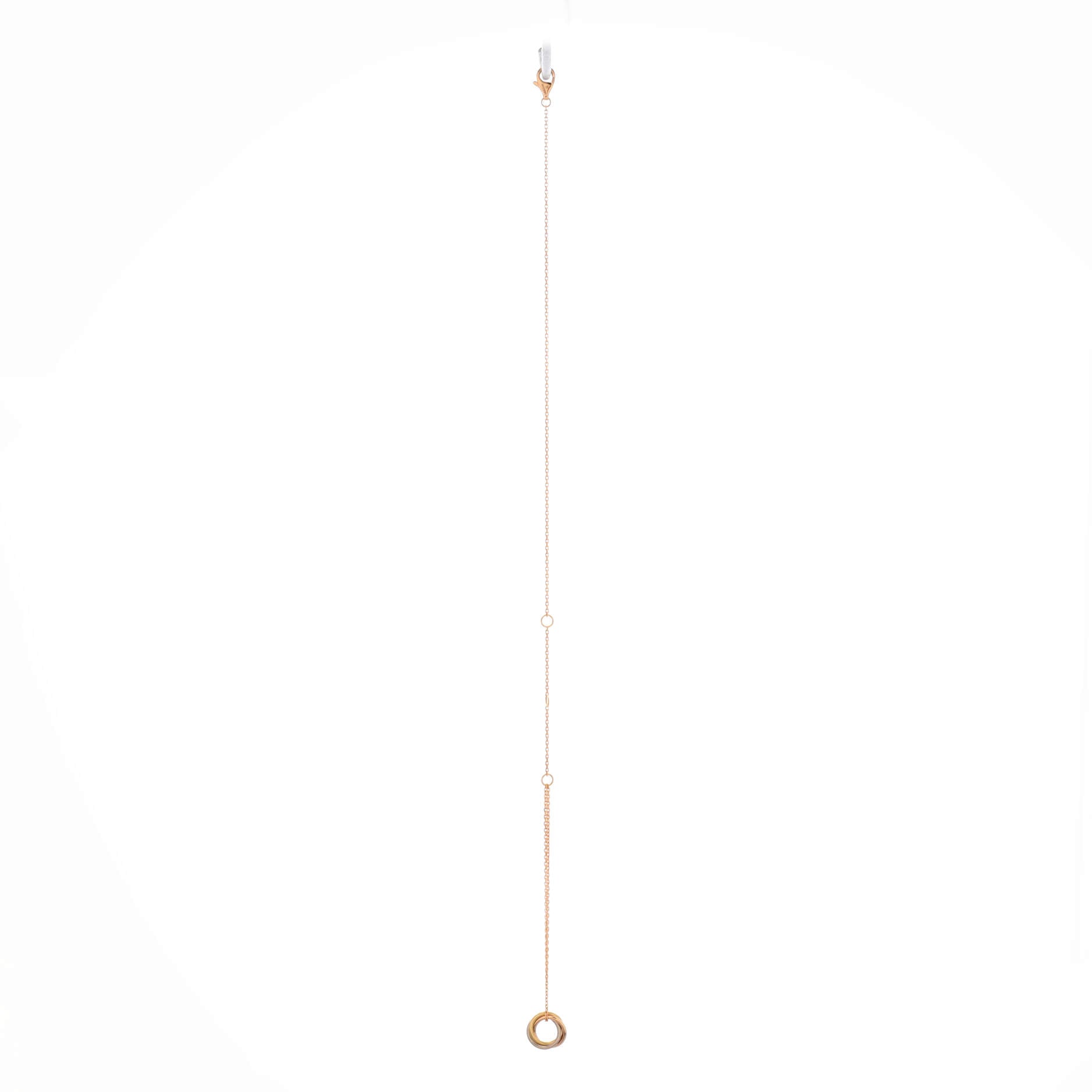 Trinity Chain Bracelet 18K Tricolor Gold