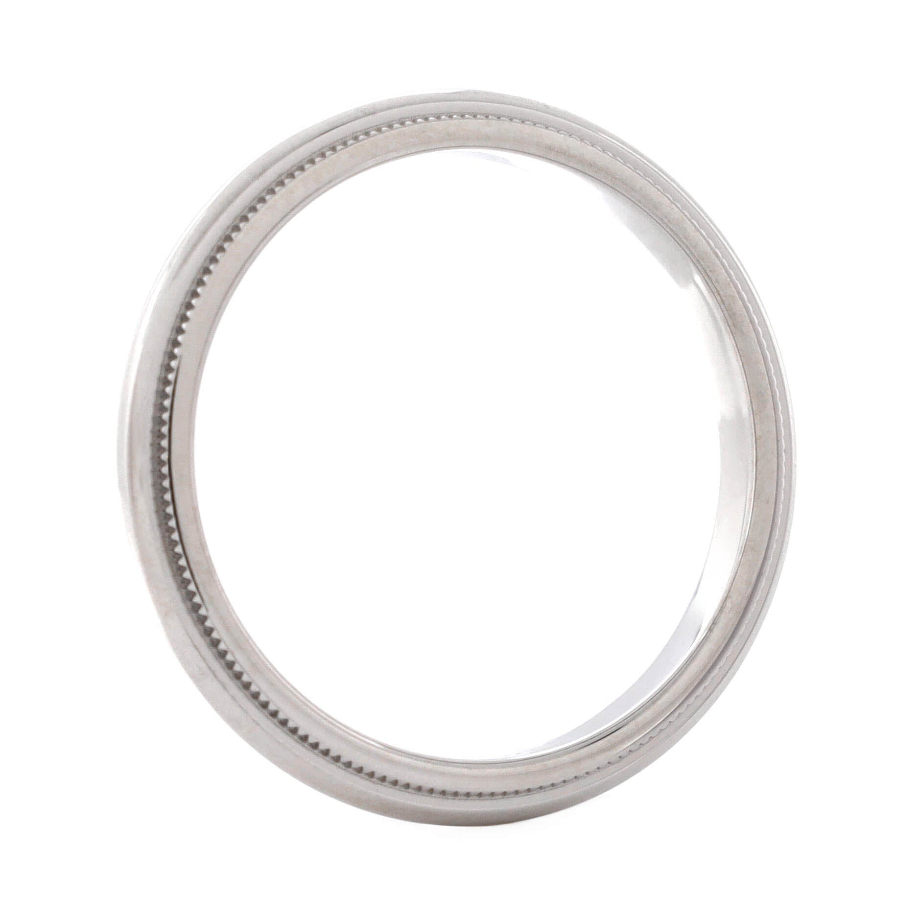 Classic Milgrain Band Ring Platinum 3mm