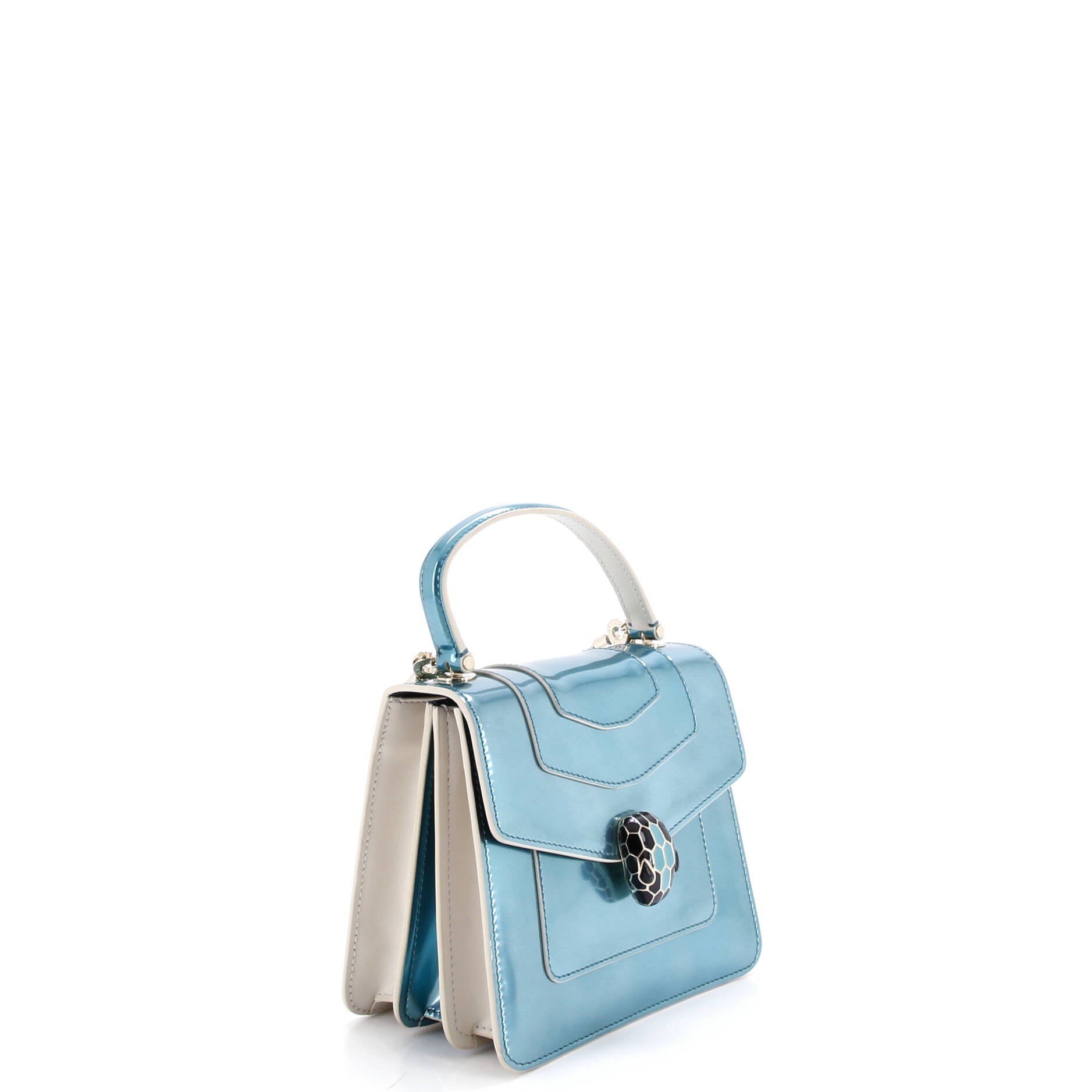 Serpenti Top Handle Bag Patent Small