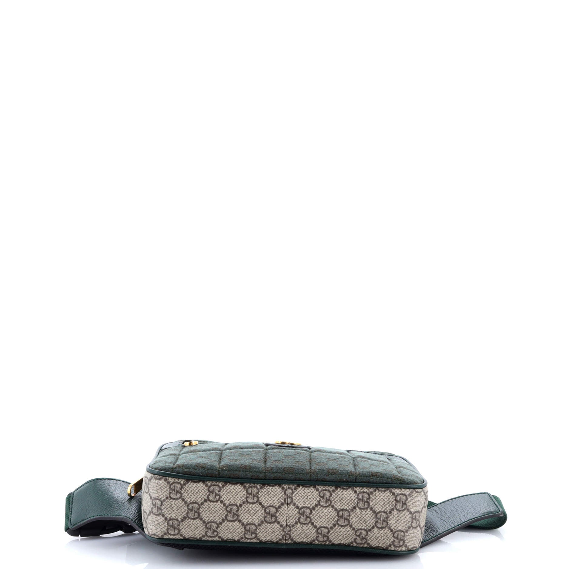 Front Zip Belt Bag GG Coated Canvas and Quilted Mini GG Canvas Medium
