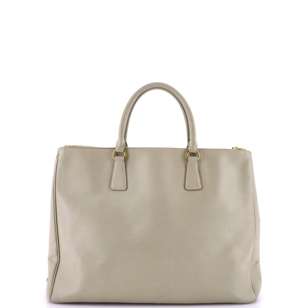 Double Zip Lux Tote Saffiano Leather XL