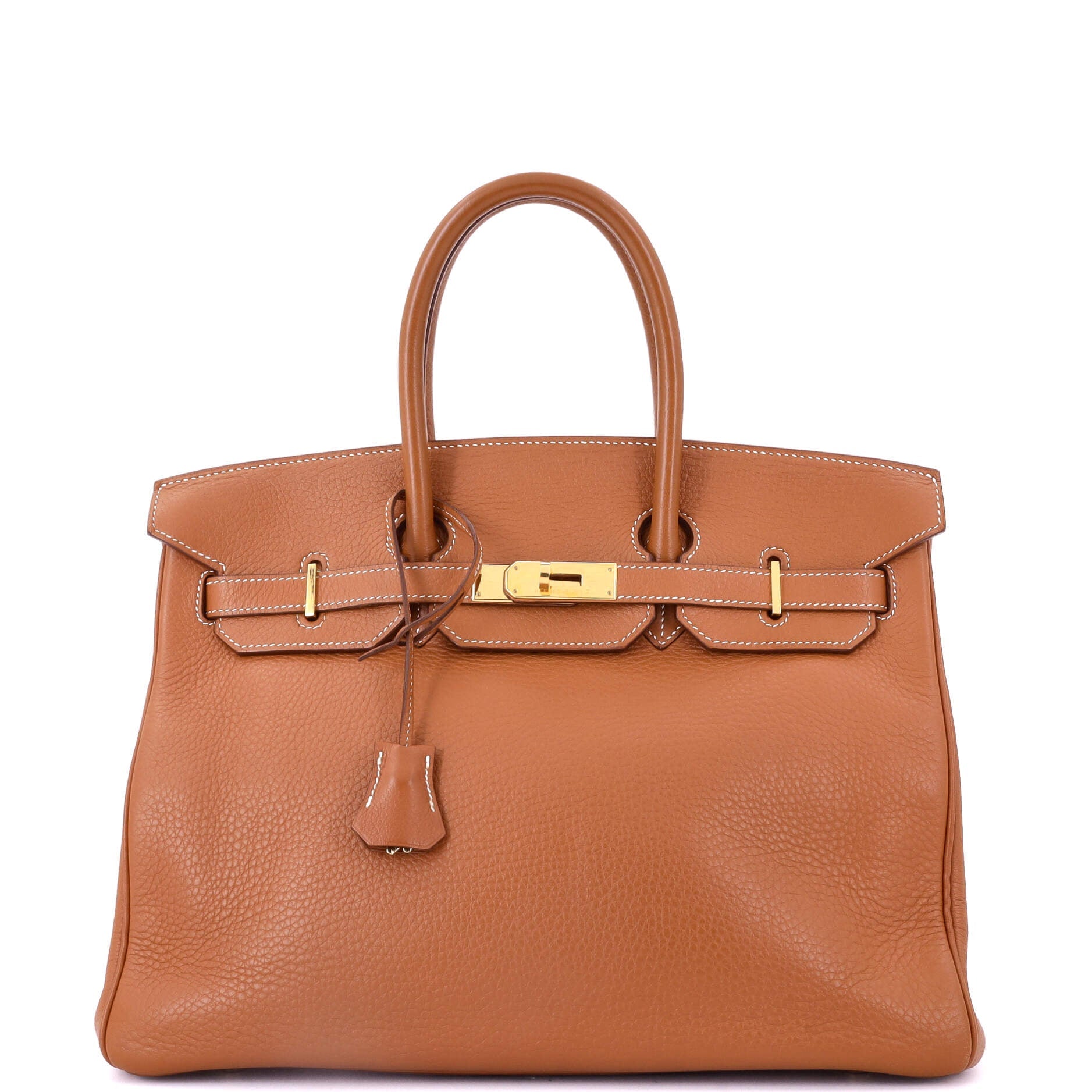 Birkin Handbag Etrusque Clemence with Gold Hardware 35