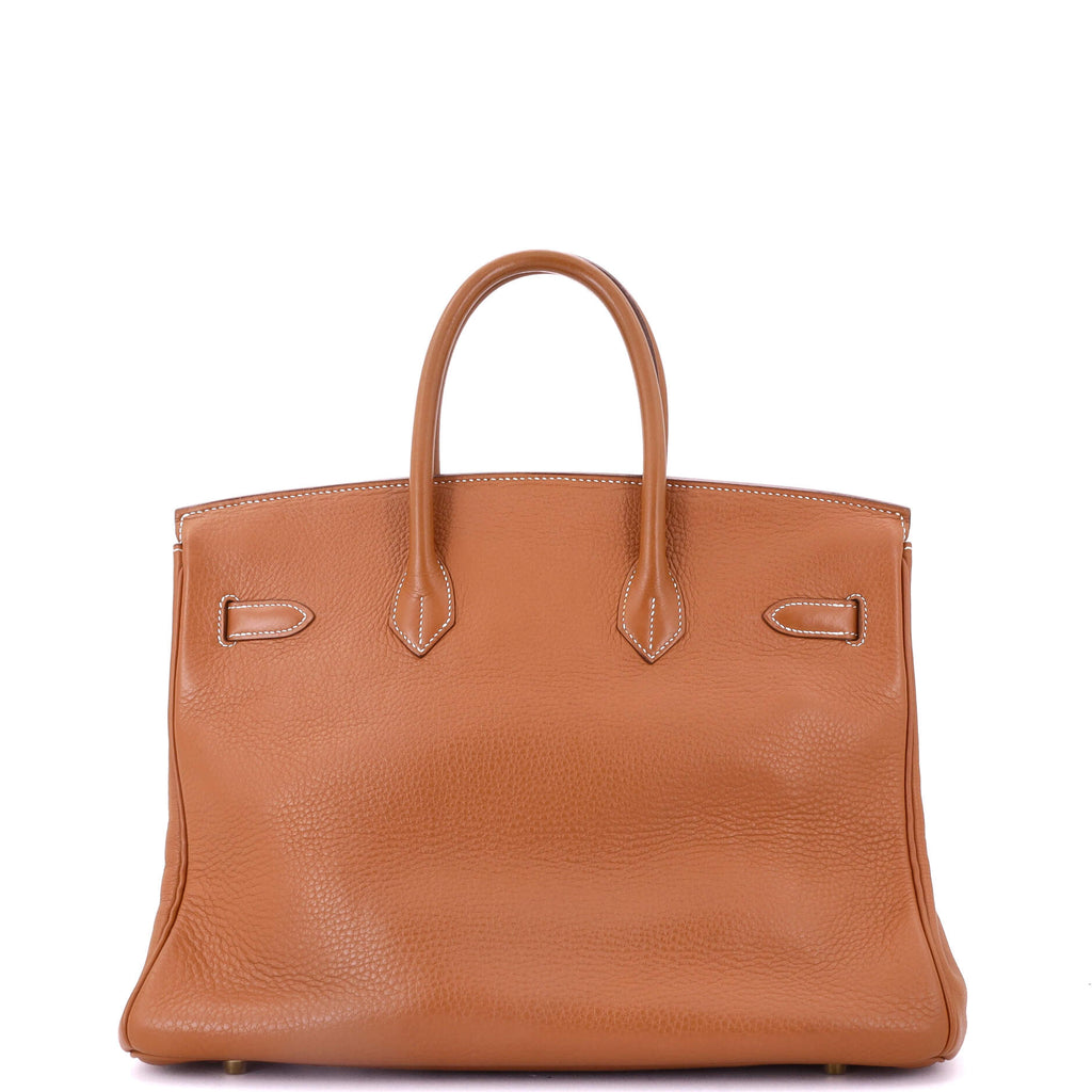 Birkin Handbag Etrusque Clemence with Gold Hardware 35